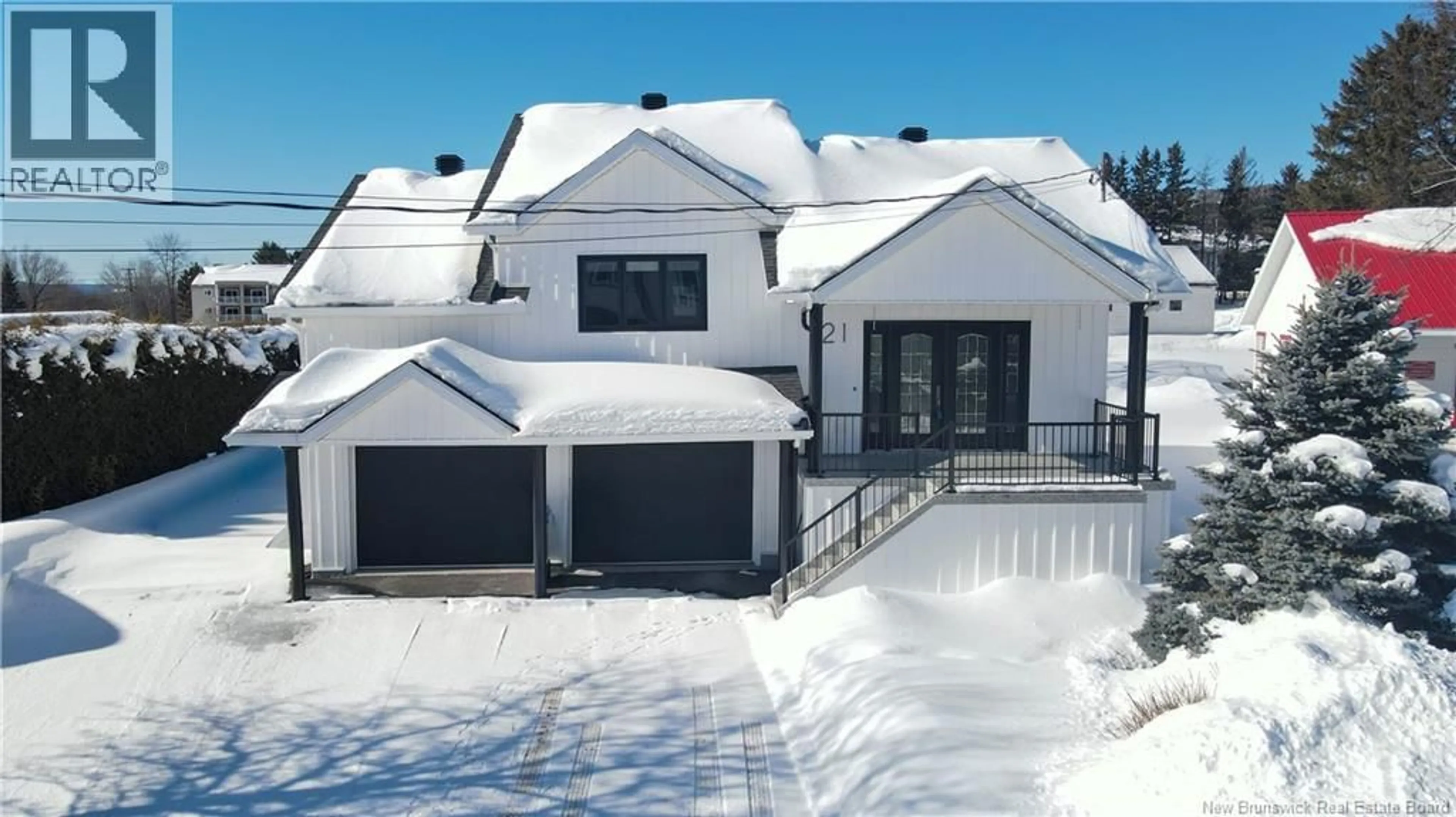 A pic from outside/outdoor area/front of a property/back of a property/a pic from drone, street for 21 LORD AVENUE, Saint-Basile New Brunswick E7C1C4