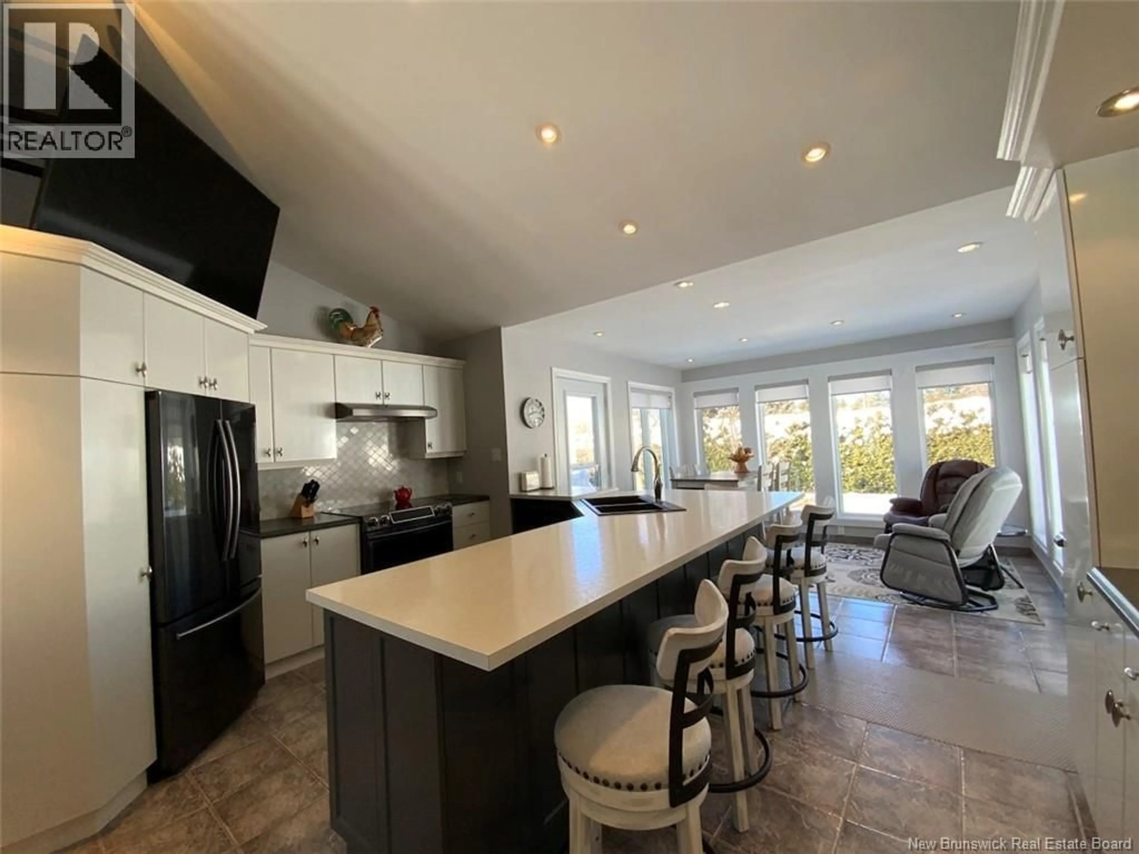 Open concept kitchen, ceramic/tile floor for 21 LORD AVENUE, Saint-Basile New Brunswick E7C1C4