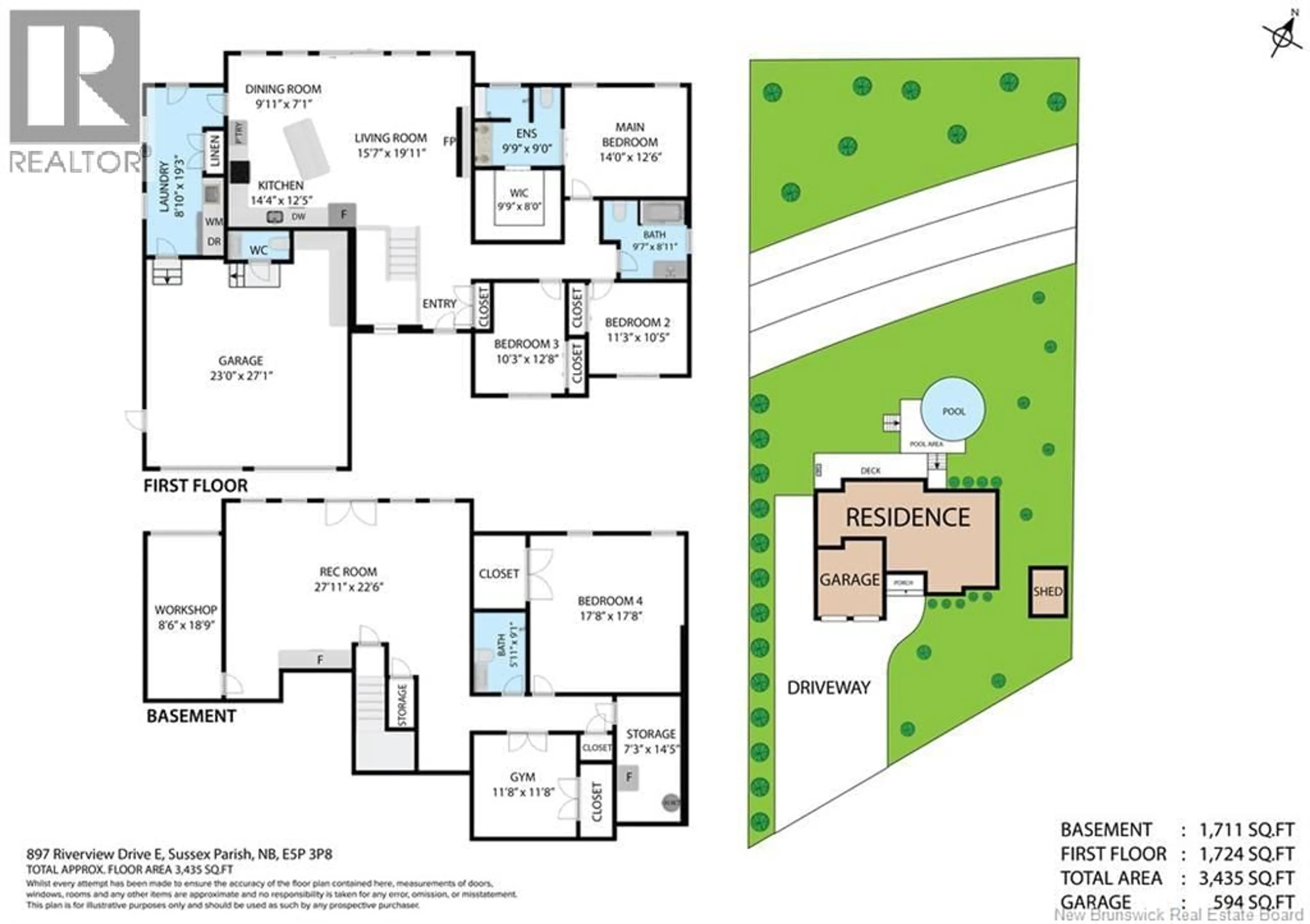 Floor plan for 897 RIVERVIEW DRIVE, Apohaqui New Brunswick E5P3P8