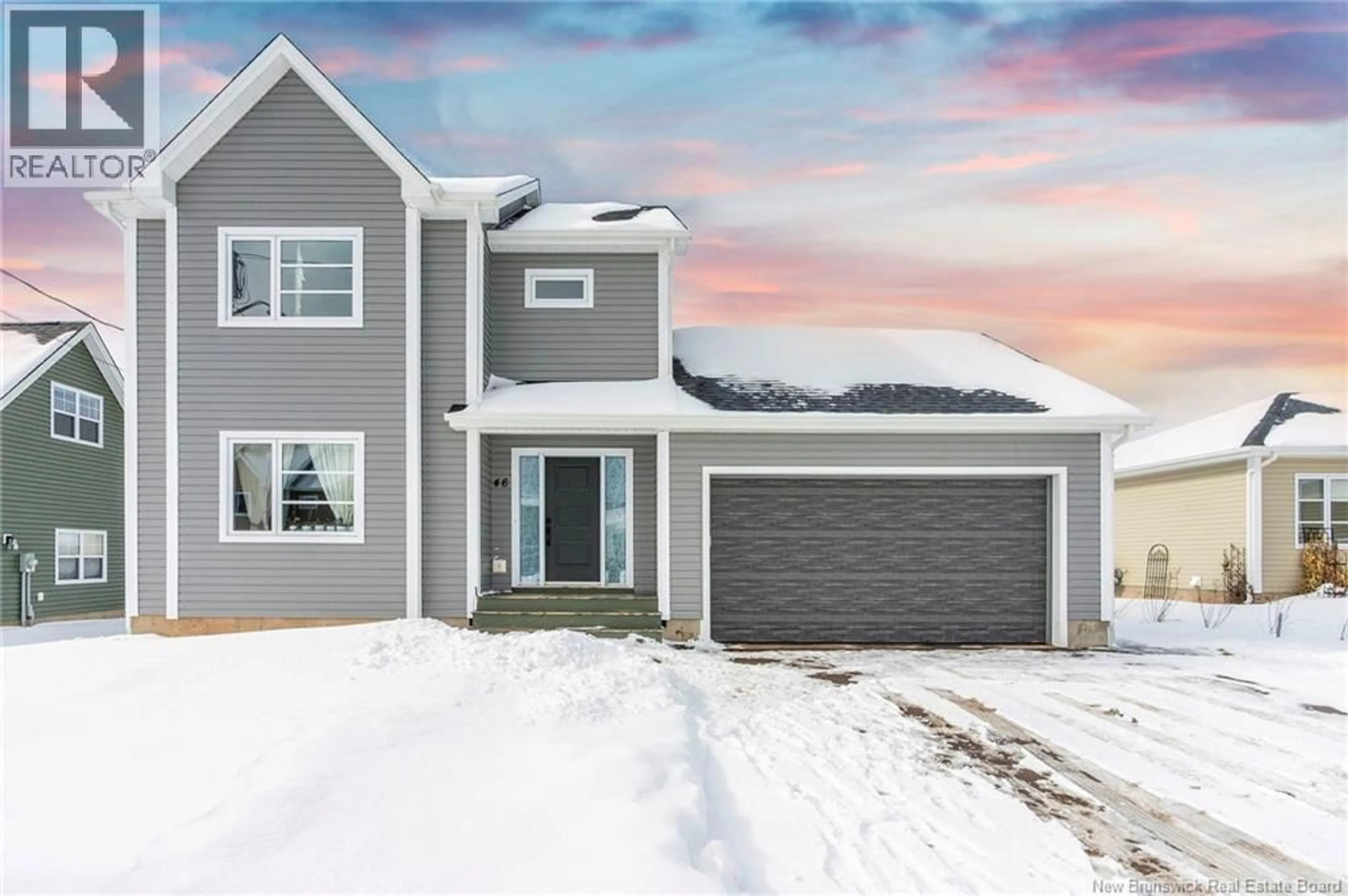 Home with vinyl exterior material, street for 46 AMITY STREET, Moncton New Brunswick E1G0Z8