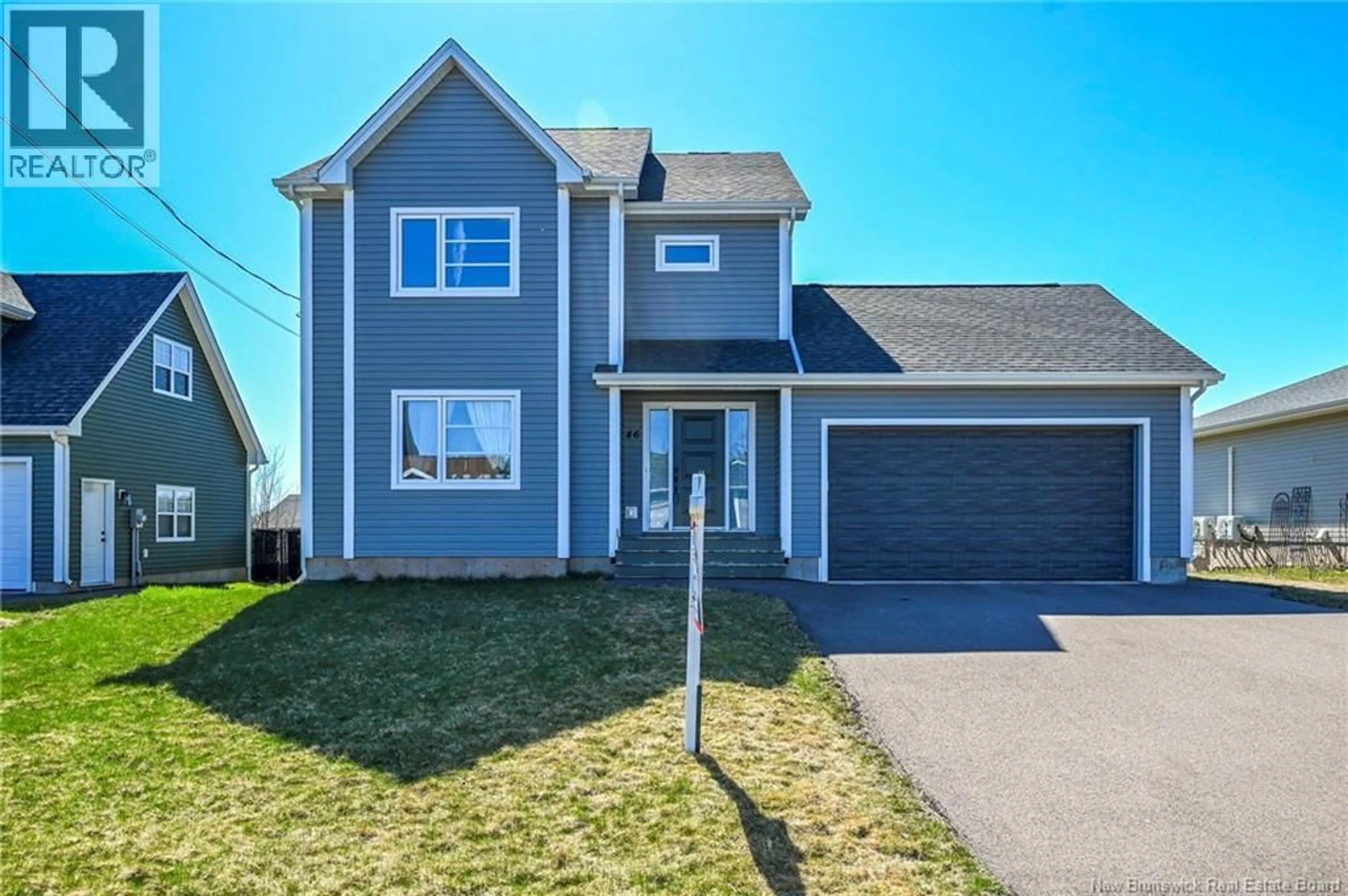 Home with vinyl exterior material, street for 46 AMITY STREET, Moncton New Brunswick E1G0Z8