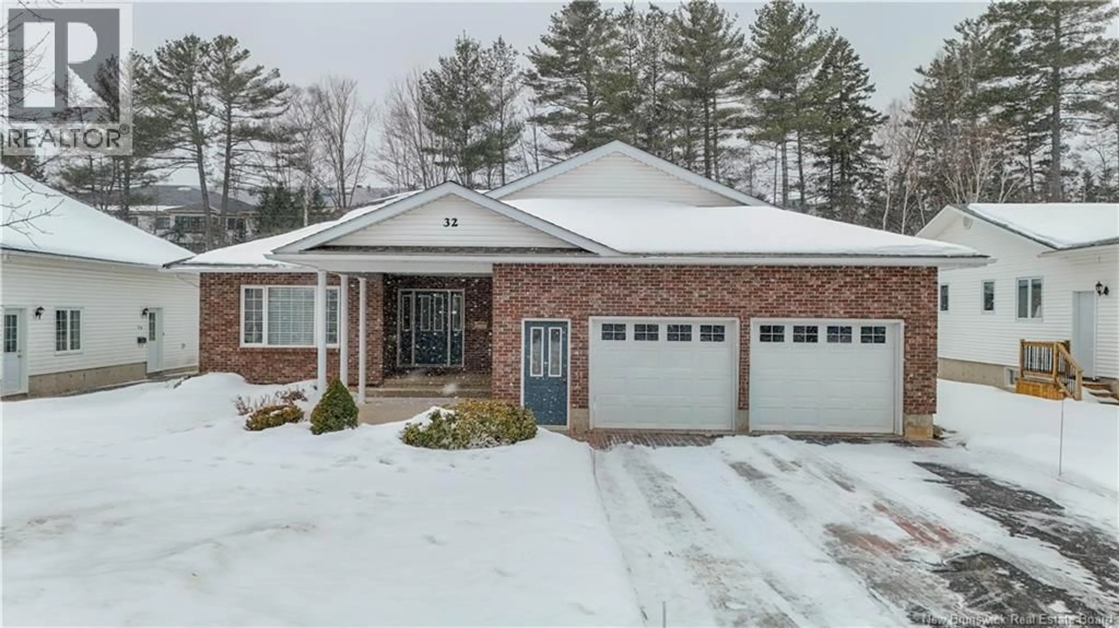 Home with brick exterior material, street for 32 BARBARA COURT, Fredericton New Brunswick E3B7G6