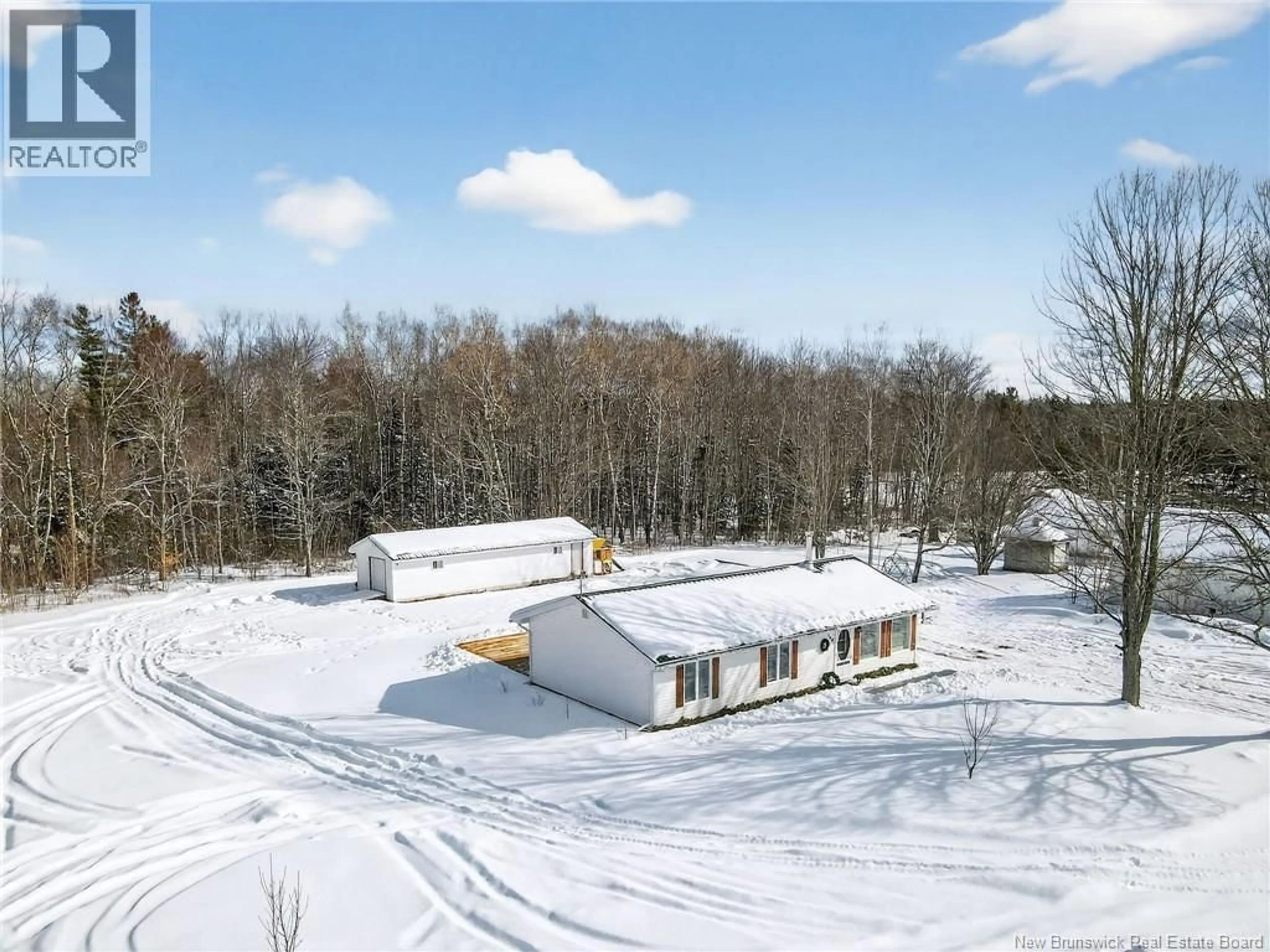 A pic from outside/outdoor area/front of a property/back of a property/a pic from drone, building for 108 LEWIS ROAD, Colpitts Settlement New Brunswick E4J1G5