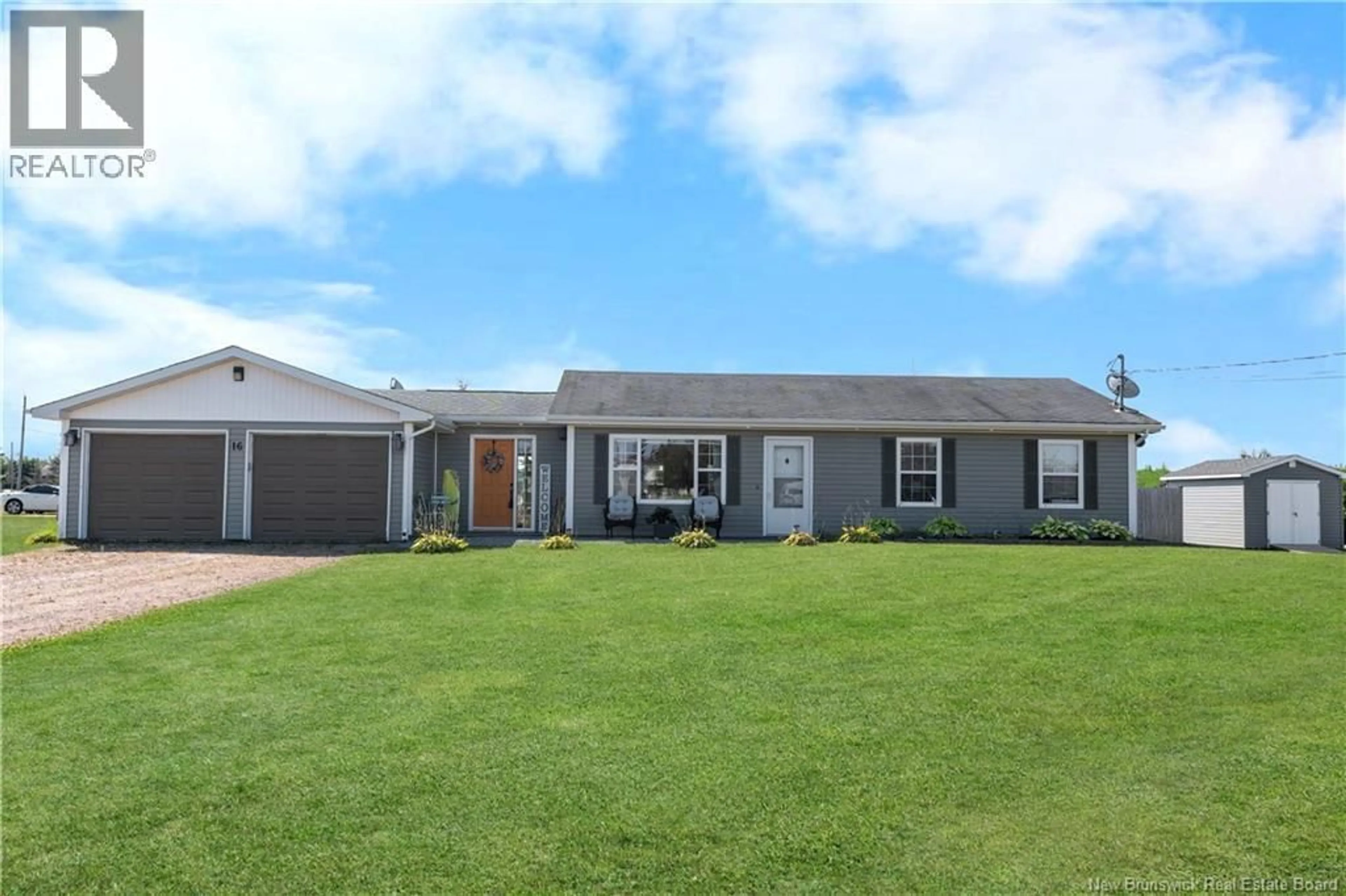 Home with vinyl exterior material, street for 16 CYRIL LANE, Trois Ruisseaux New Brunswick E4N3B5