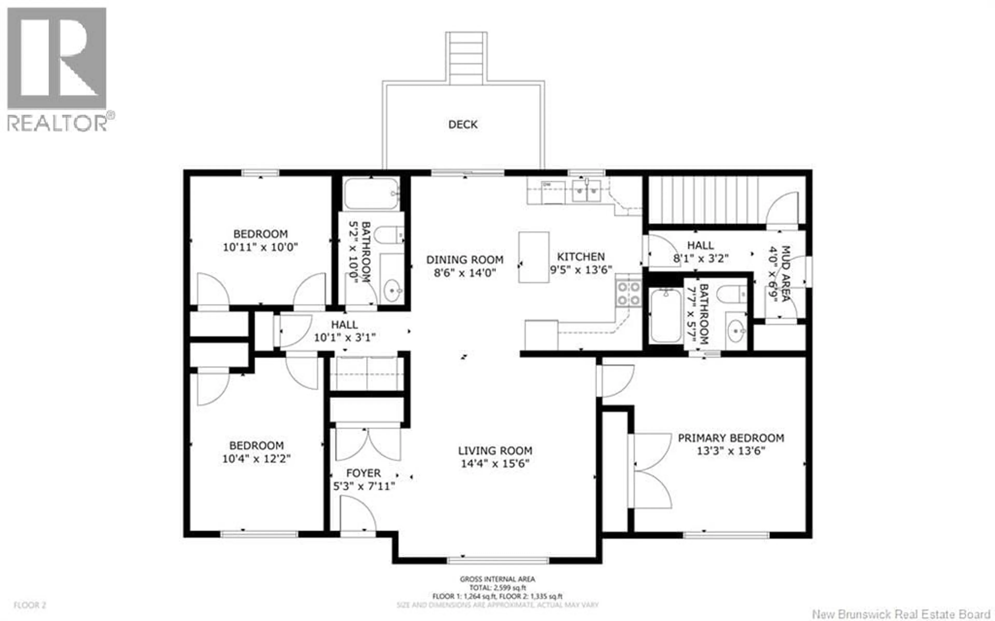 Floor plan for 383 CANADA STREET, Fredericton New Brunswick E3A4A5