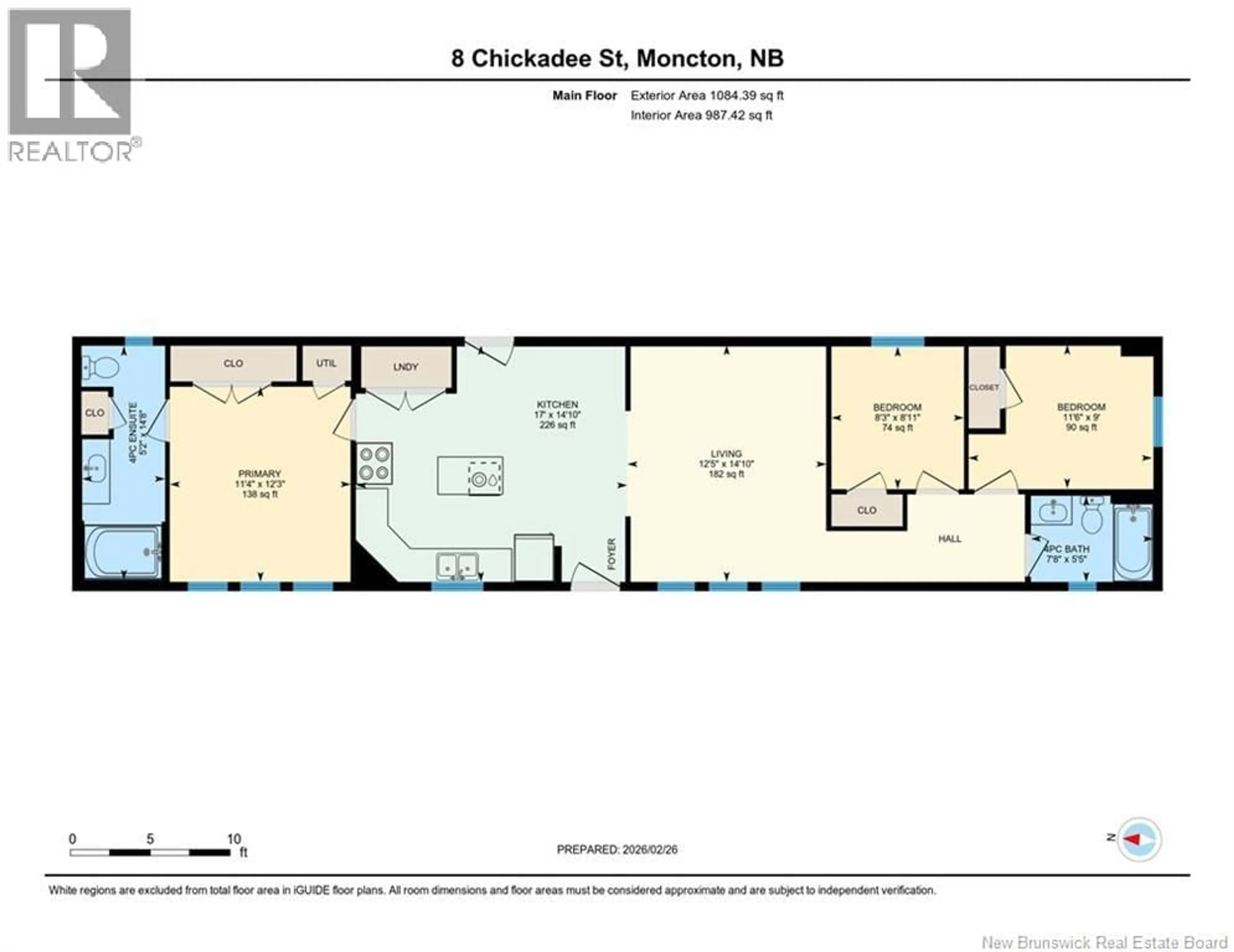 Floor plan for 8 CHICKADEE STREET, Moncton New Brunswick E1H2V4