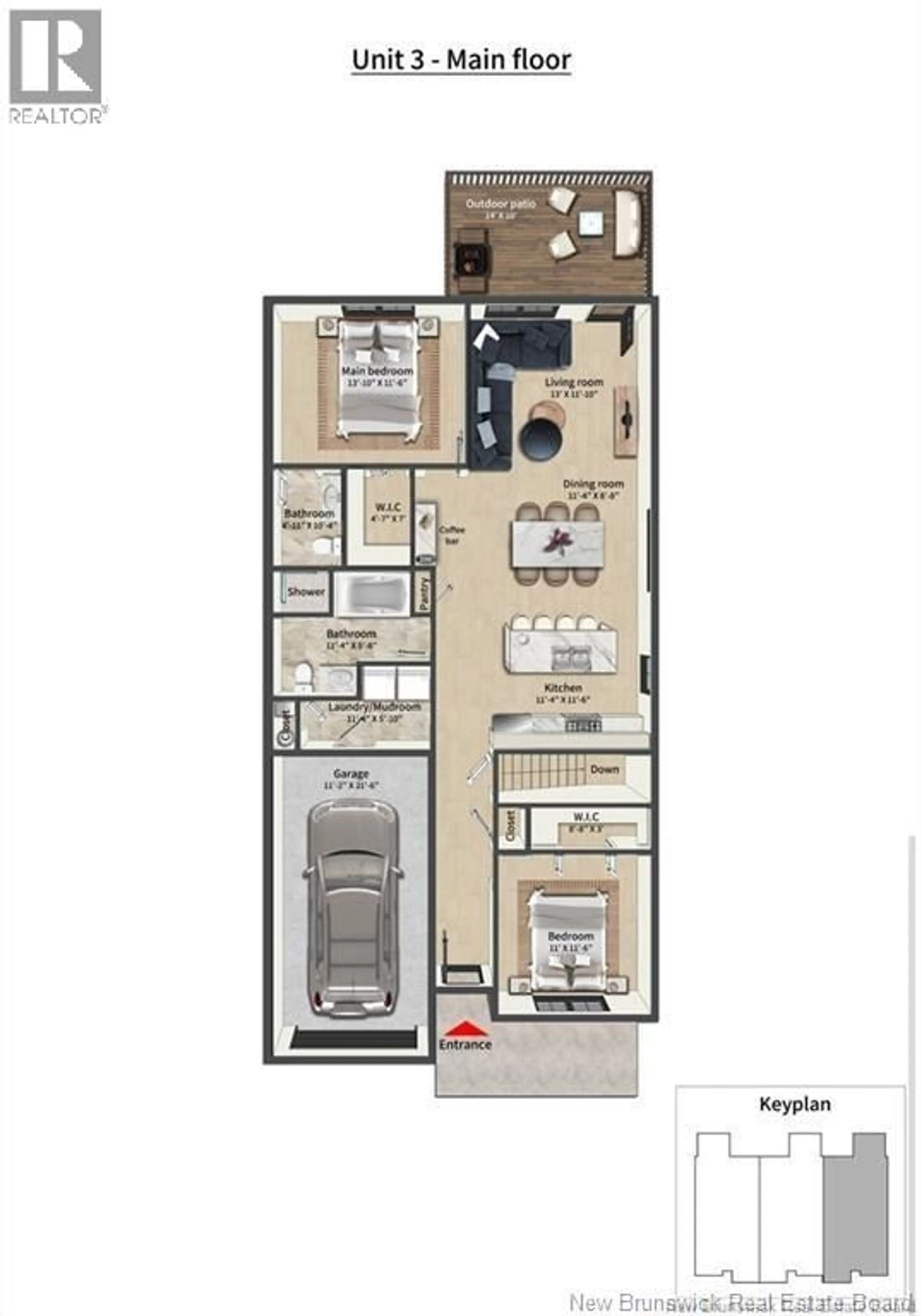 Floor plan for 33 TERRY FOX DRIVE, Oromocto New Brunswick E2V0P6
