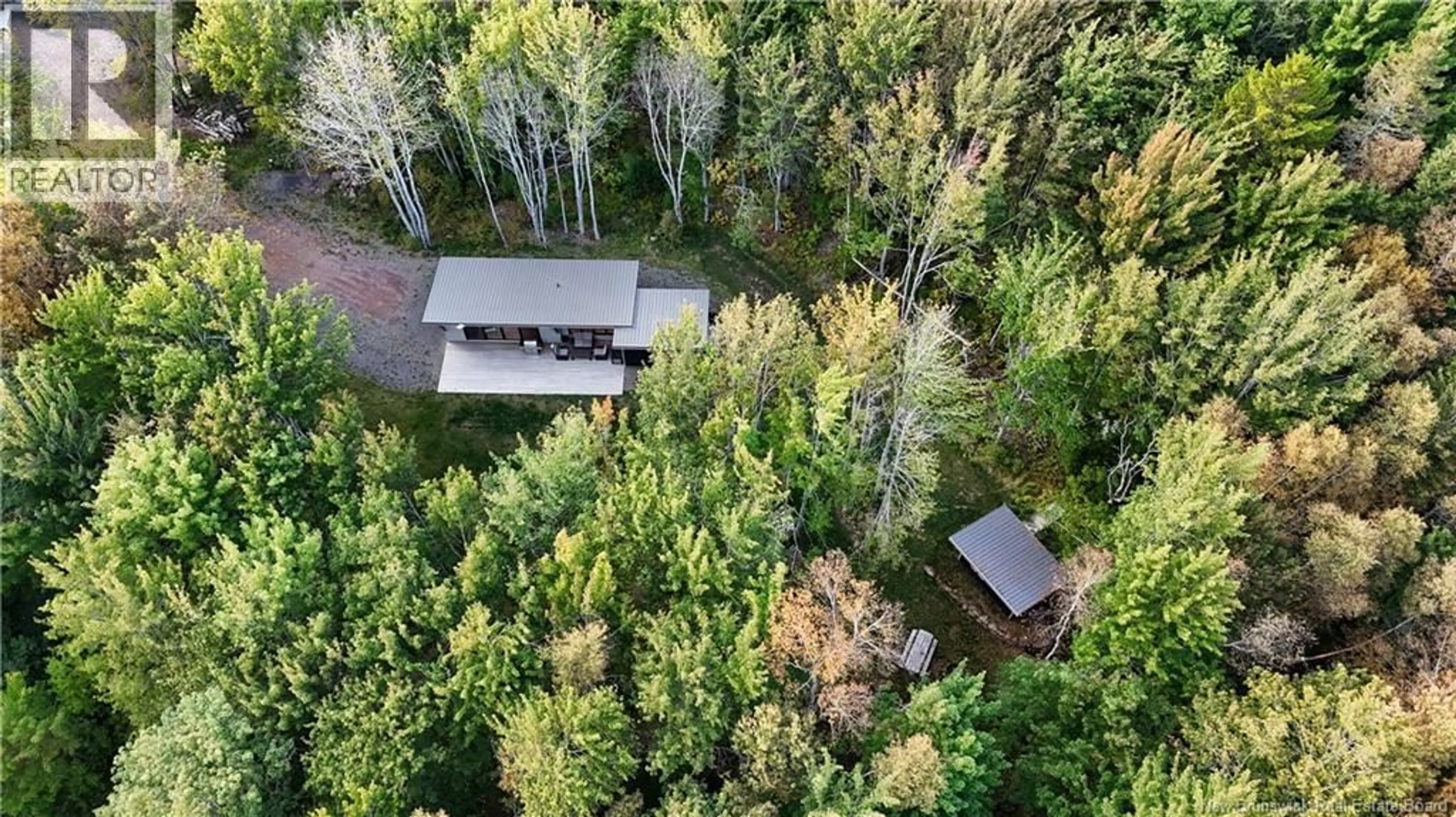 A pic from outside/outdoor area/front of a property/back of a property/a pic from drone, forest/trees view for 485 SQUARE LAKE ROAD, Beaubassin East New Brunswick E4P6G7