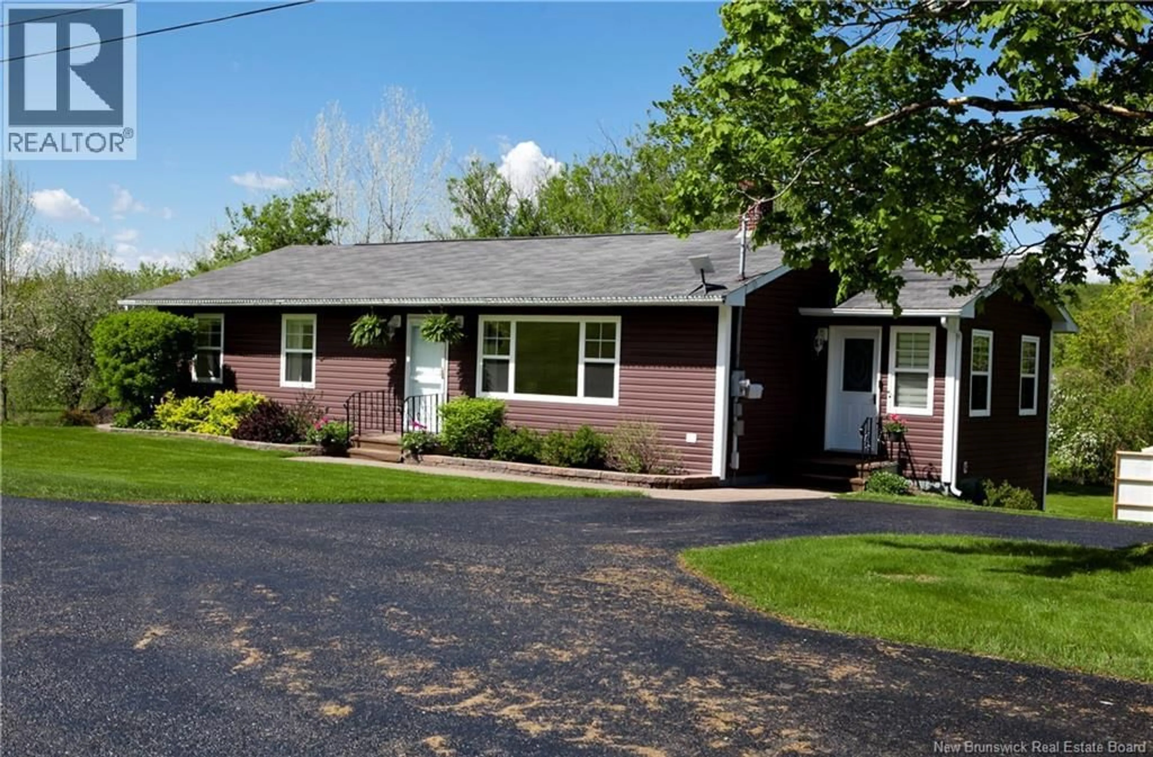 Home with vinyl exterior material, street for 427 165 ROUTE, Riceville New Brunswick E7N2Z3