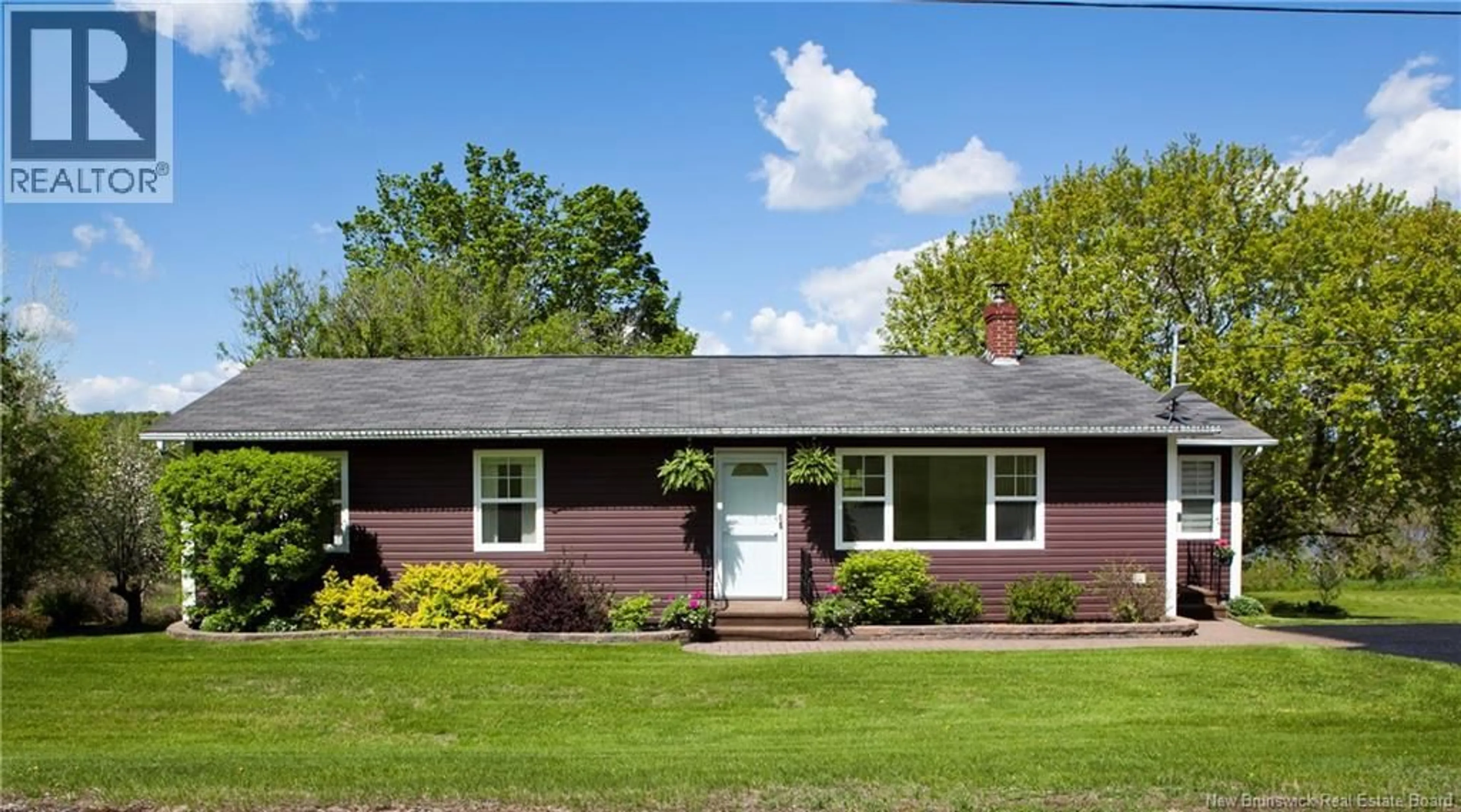 Home with vinyl exterior material, street for 427 165 ROUTE, Riceville New Brunswick E7N2Z3