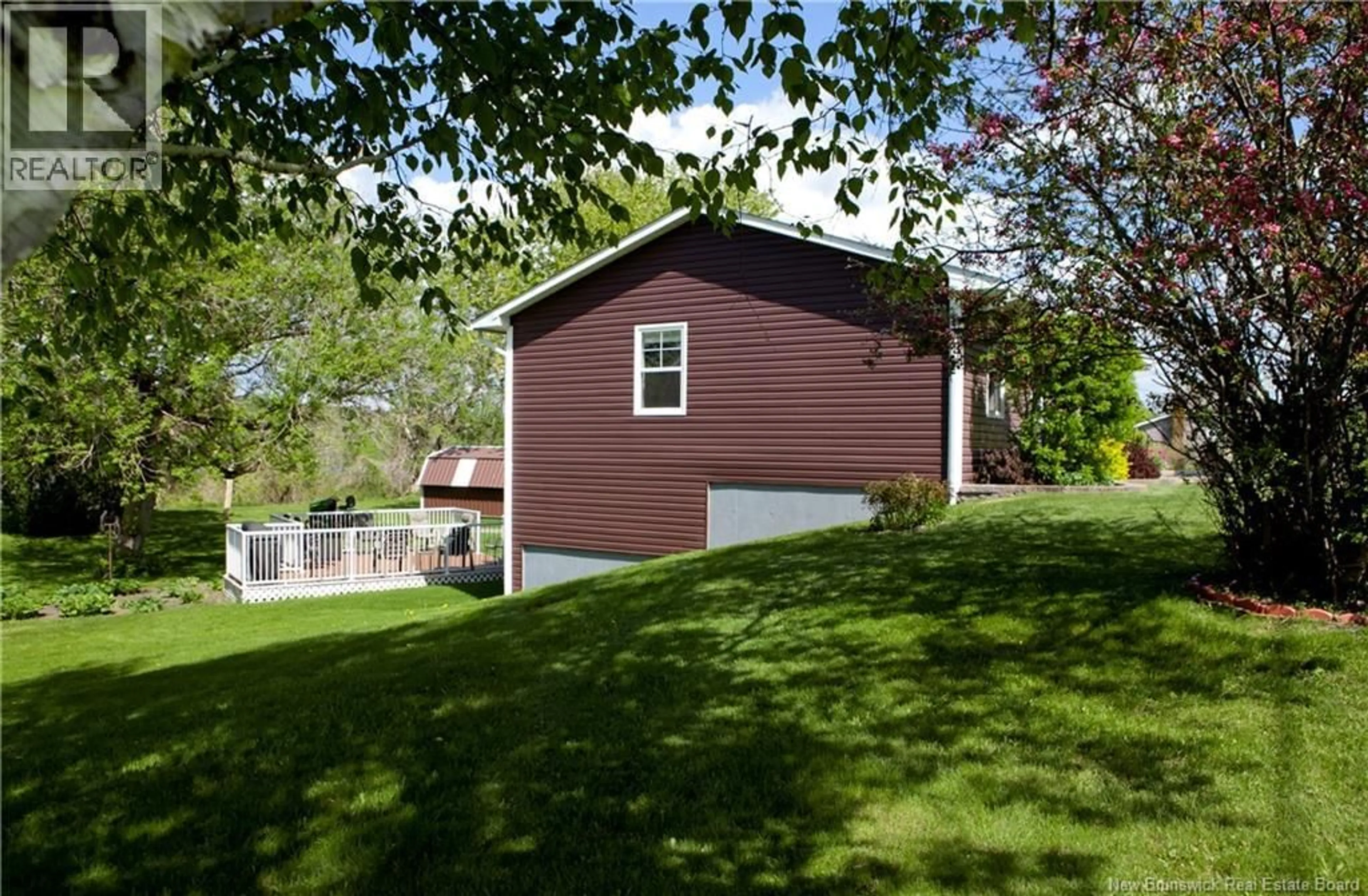 Home with vinyl exterior material, street for 427 165 ROUTE, Riceville New Brunswick E7N2Z3