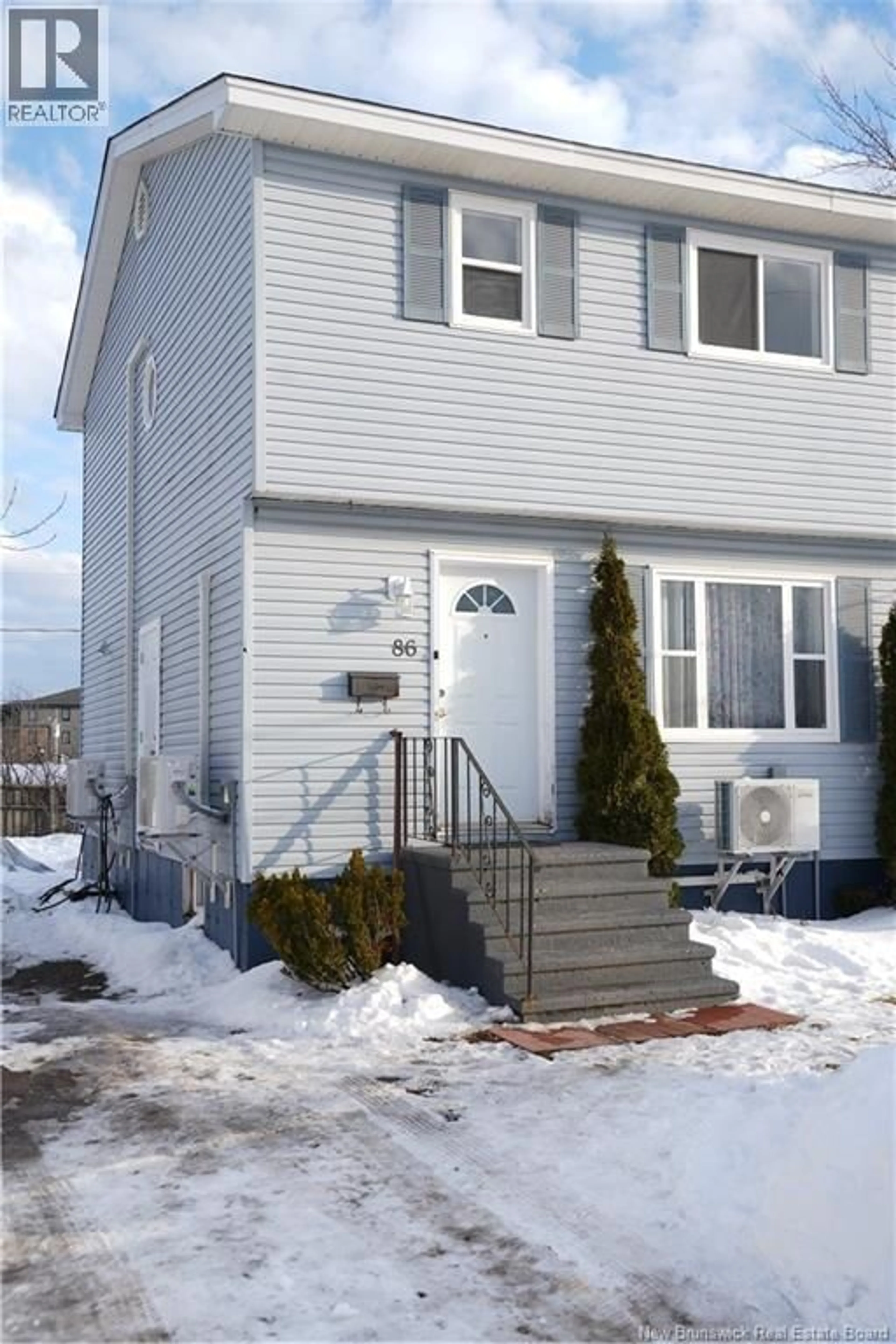 Home with vinyl exterior material, street for 86 LONSDALE DRIVE, Moncton New Brunswick E1G2H9