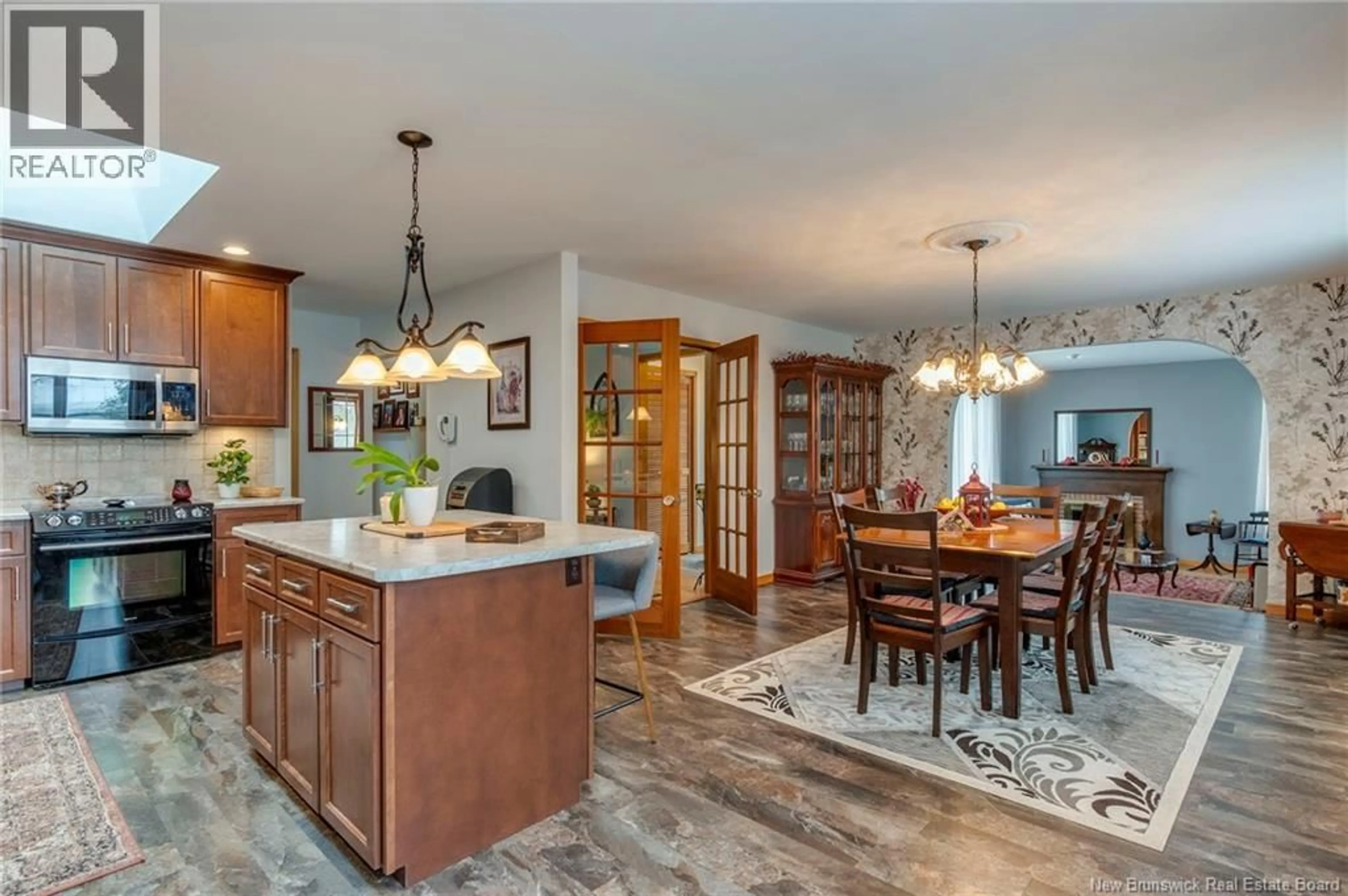 Open concept kitchen, ceramic/tile floor for 3020 LOCH LOMOND ROAD, Saint John New Brunswick E2N1B1