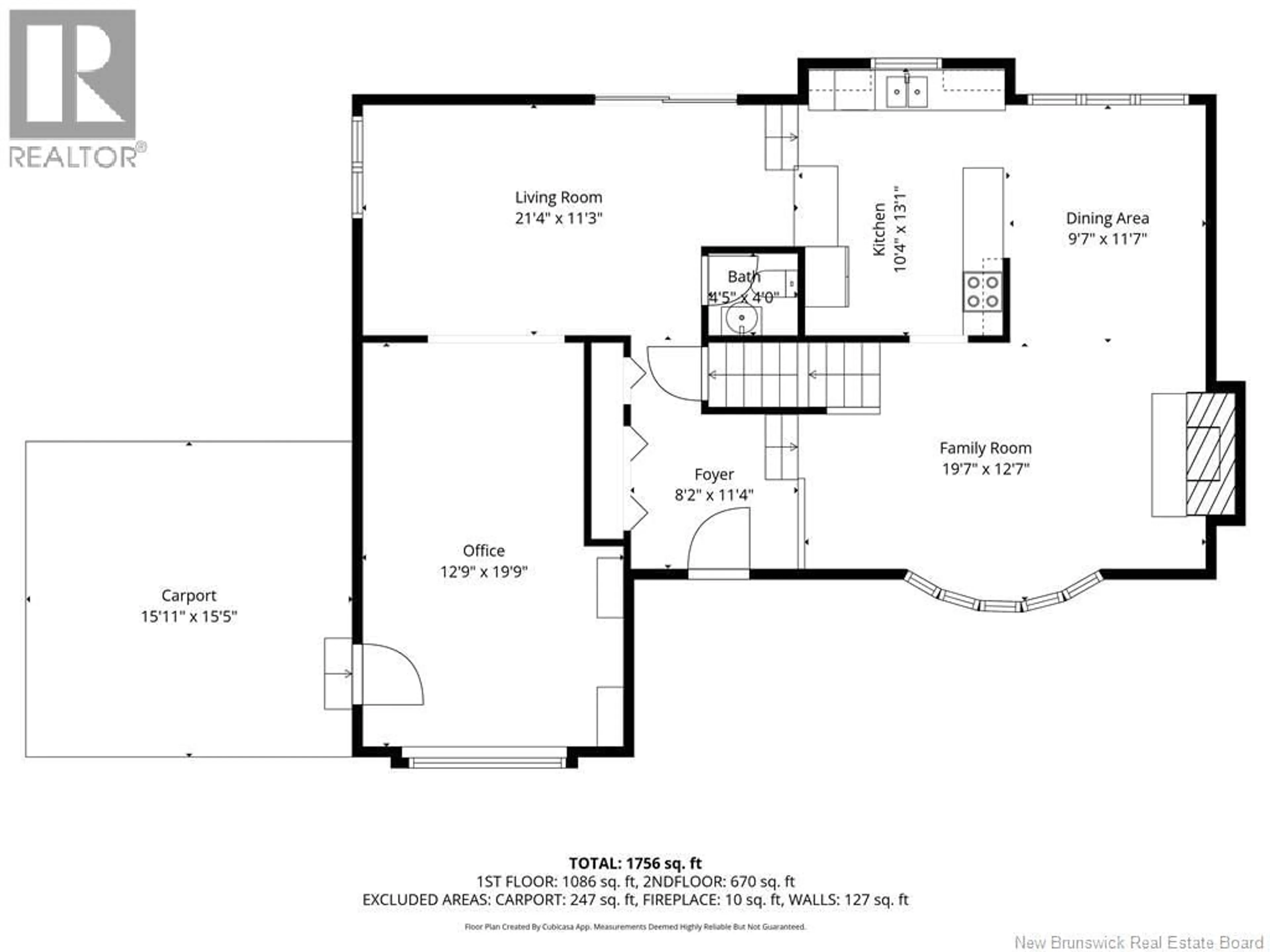 Floor plan for 20 UPLANDS VIEW CRESCENT, Perth-Andover New Brunswick E7H5C5