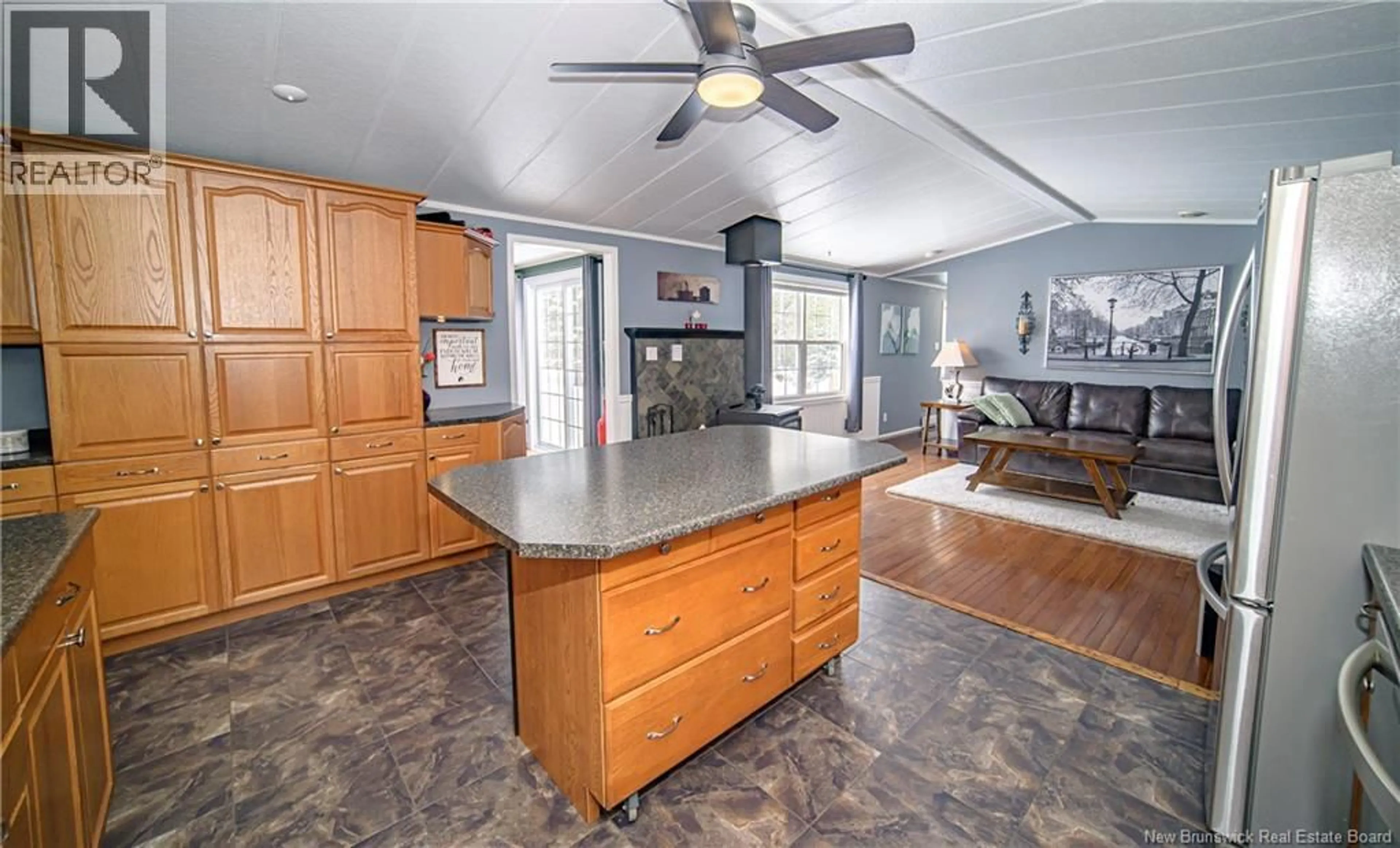 Open concept kitchen, ceramic/tile floor for 310 ROUTE 102, Burton New Brunswick E2V3C4