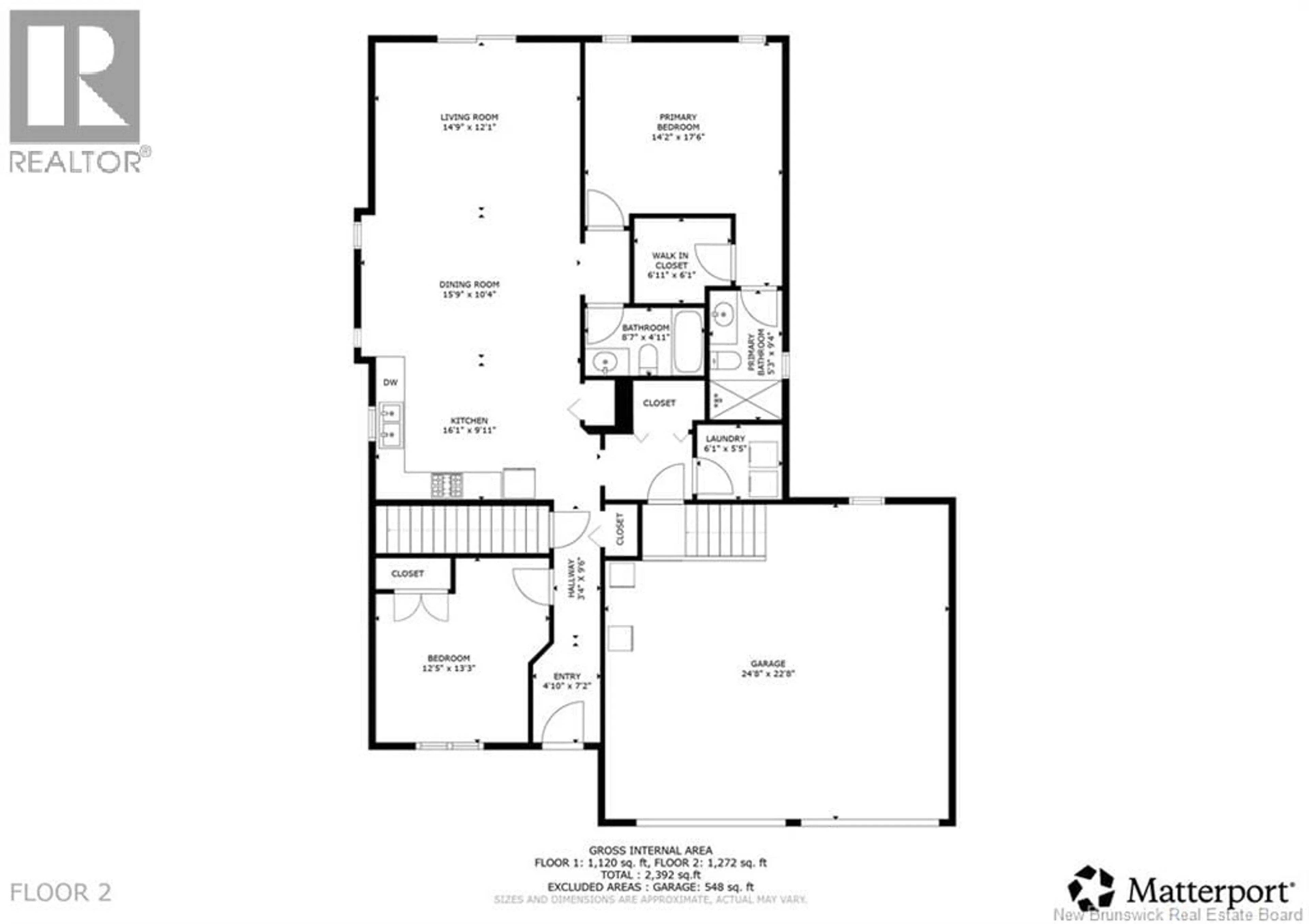 Floor plan for 434 ROYAL OAKS BOULEVARD, Moncton New Brunswick E1H3S7