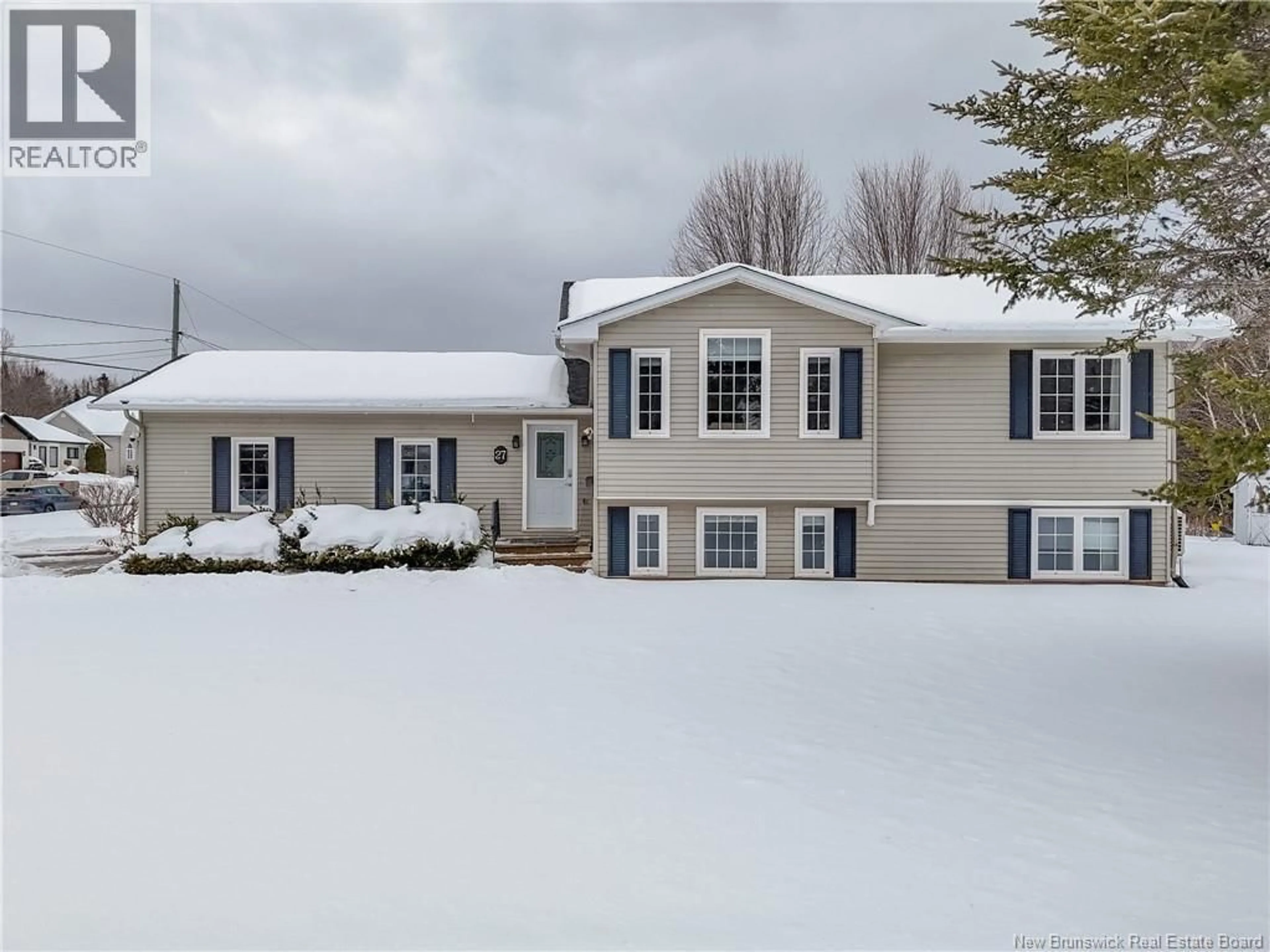 Home with vinyl exterior material, street for 27 BALDWIN STREET, New Maryland New Brunswick E3C1C1