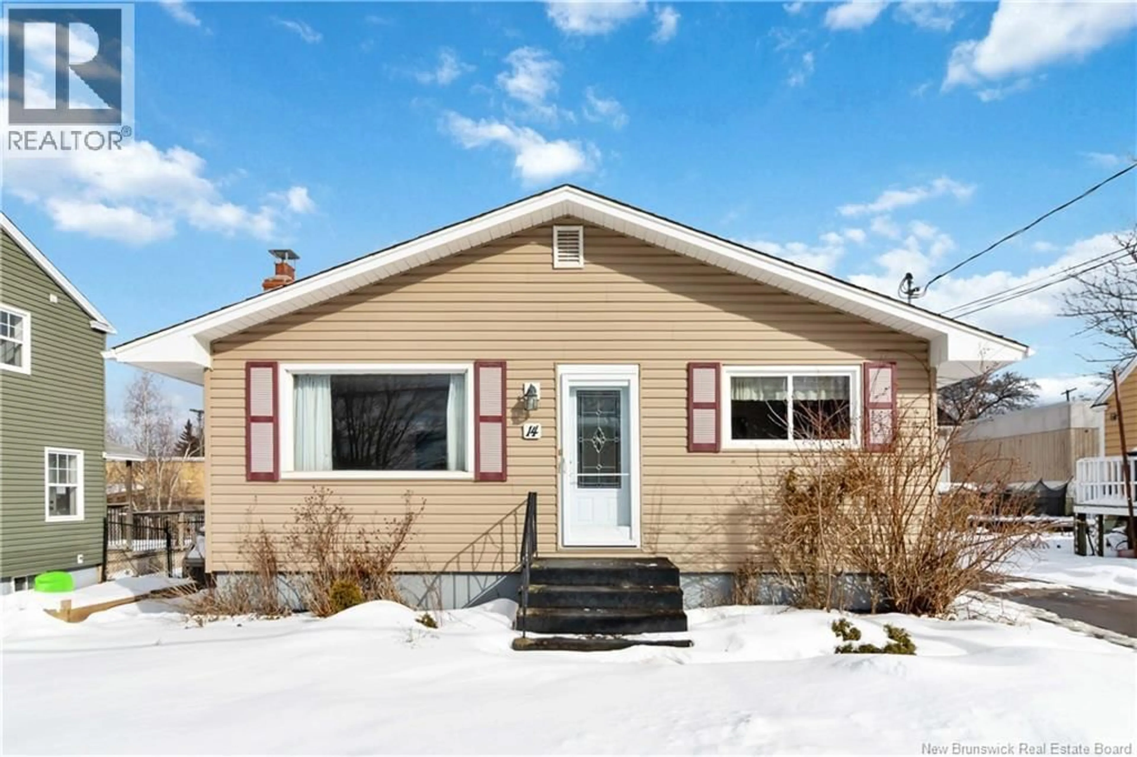 Home with vinyl exterior material, street for 14 WILMOT AVENUE, Riverview New Brunswick E1B1V8