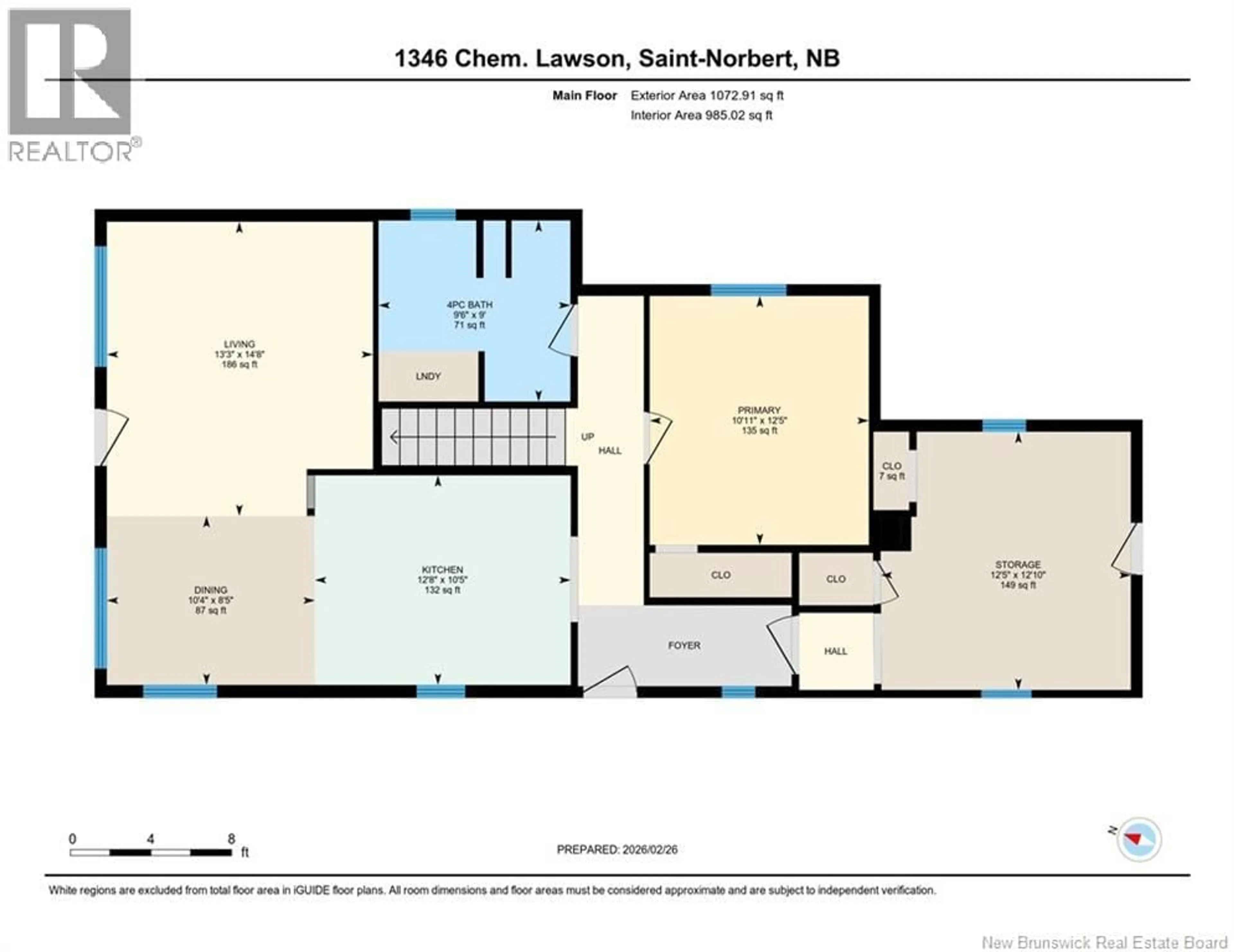 Floor plan for 1356 LAWSON ROAD, Saint-Norbert New Brunswick E4S5H5