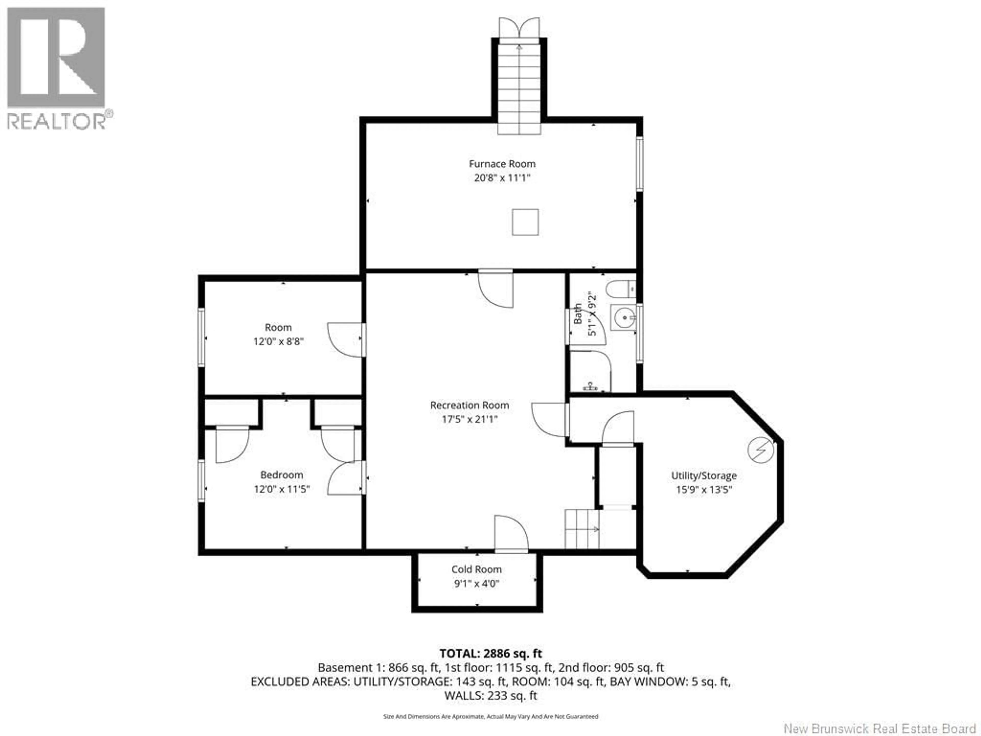 Floor plan for 521 ROYAL, Memramcook New Brunswick E4K1N7