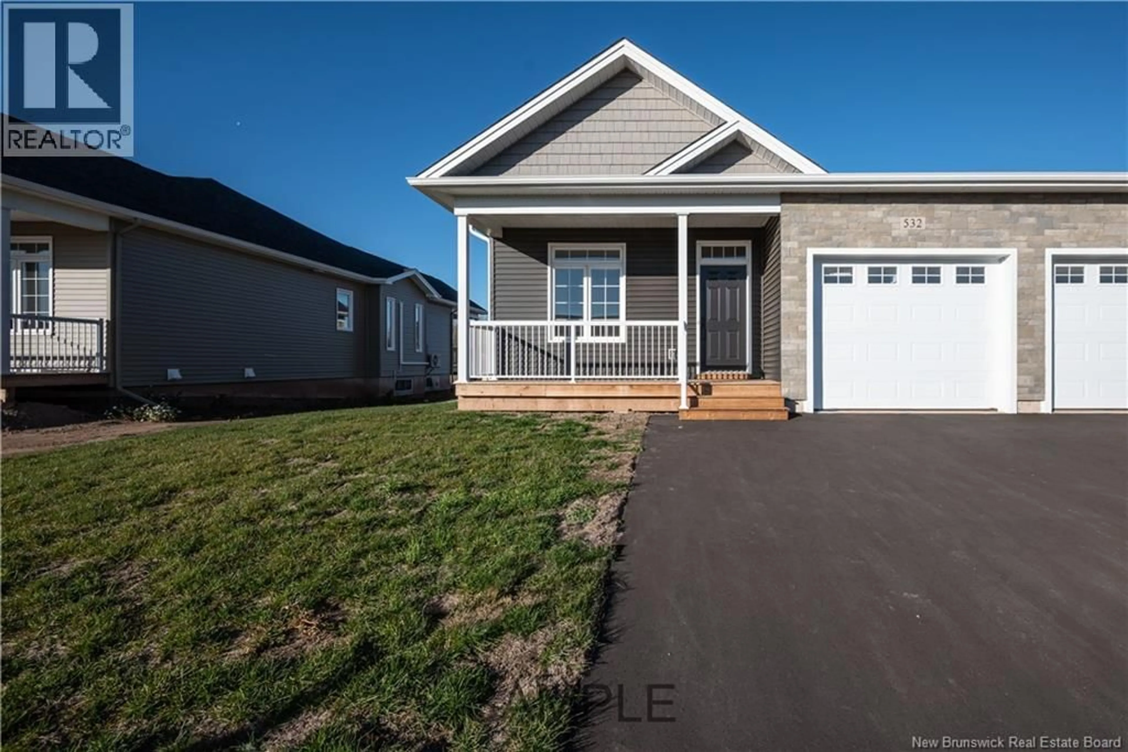 Home with vinyl exterior material, street for 523 ROYAL OAKS BOULEVARD, Moncton New Brunswick E1H3S7