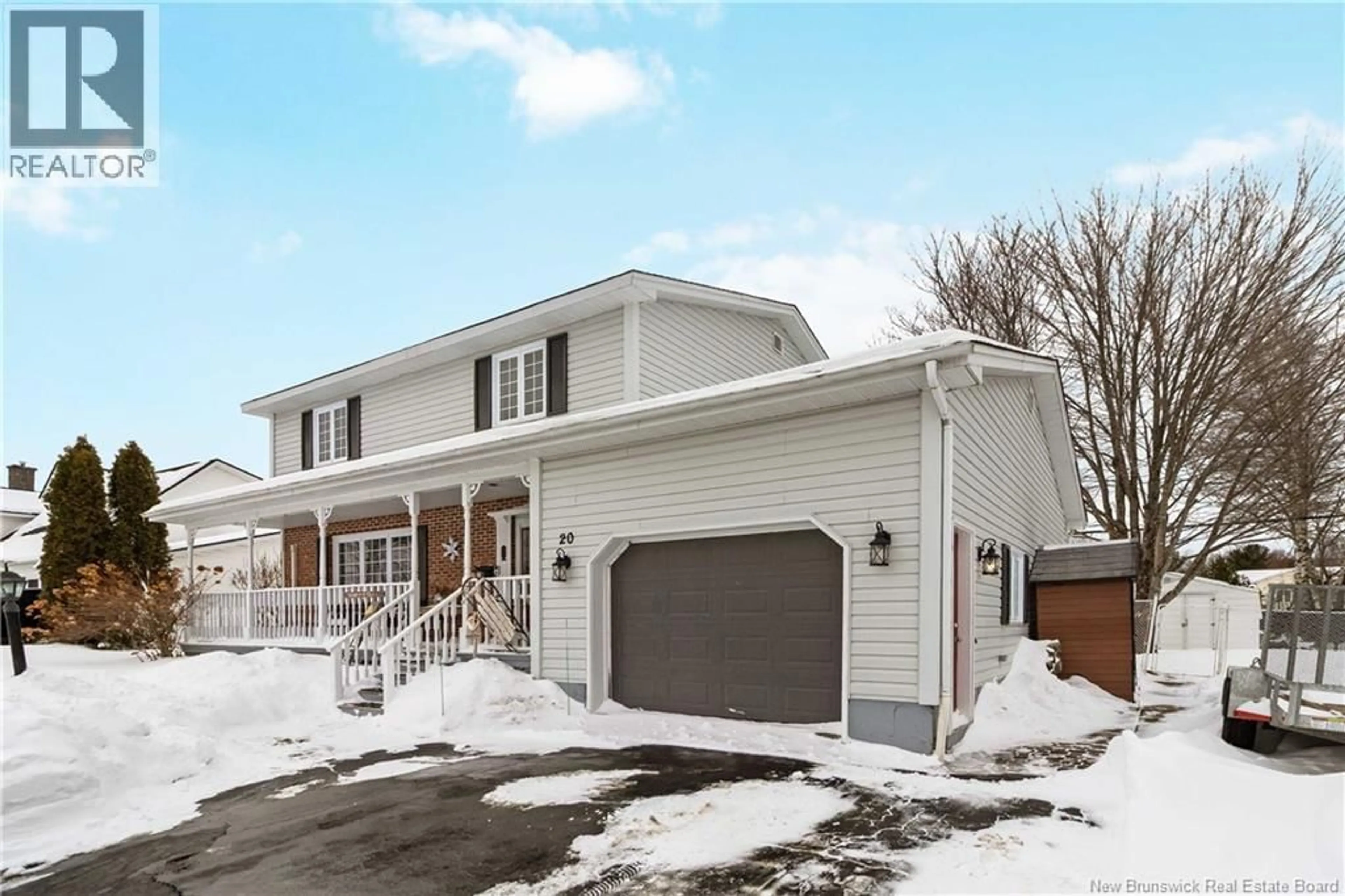 Home with vinyl exterior material, street for 20 WELLAND STREET, Riverview New Brunswick E1B4L8