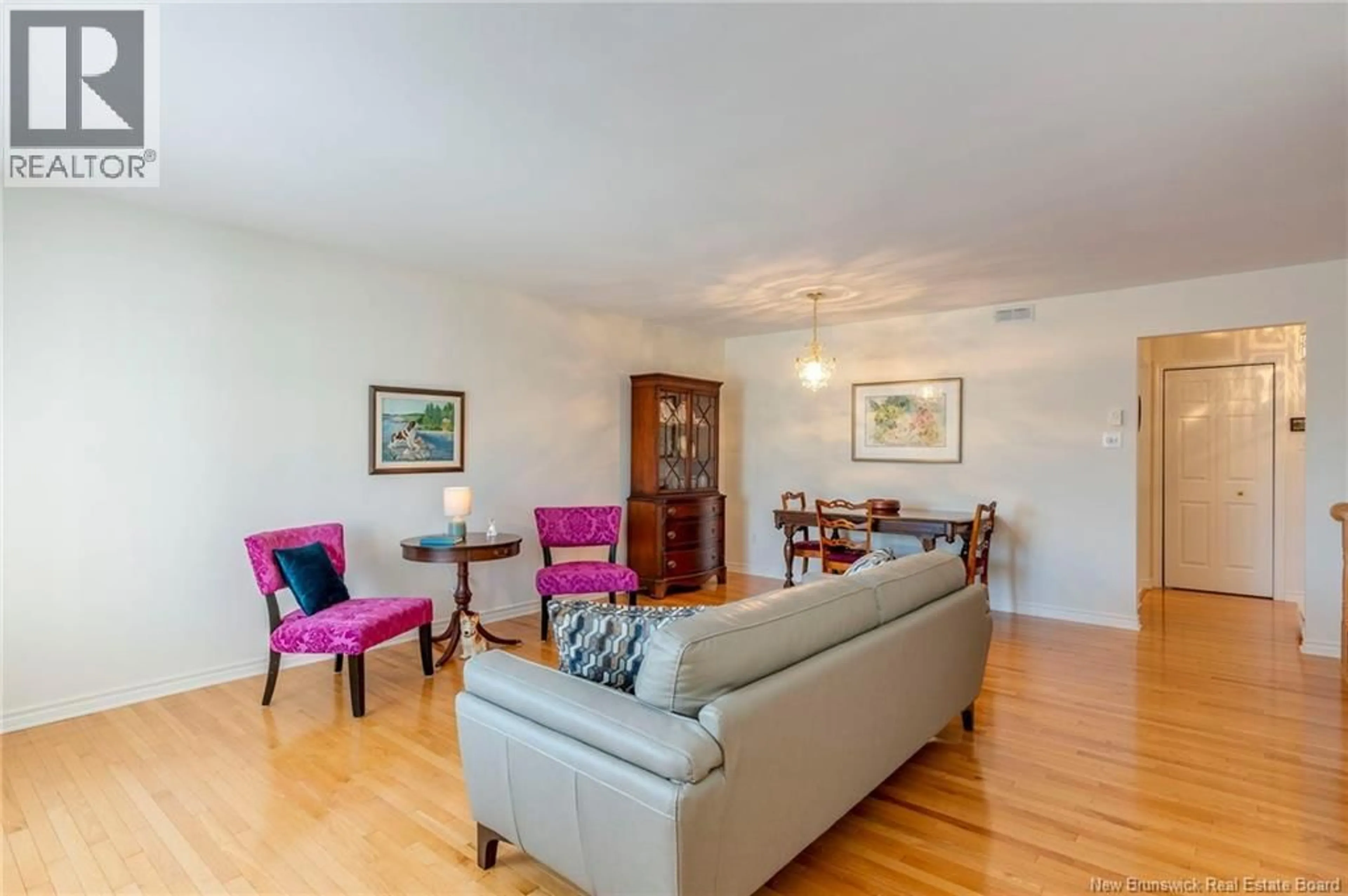 Living room with furniture, wood/laminate floor for 8 ABBIE PLACE, Saint John New Brunswick E2M5T3