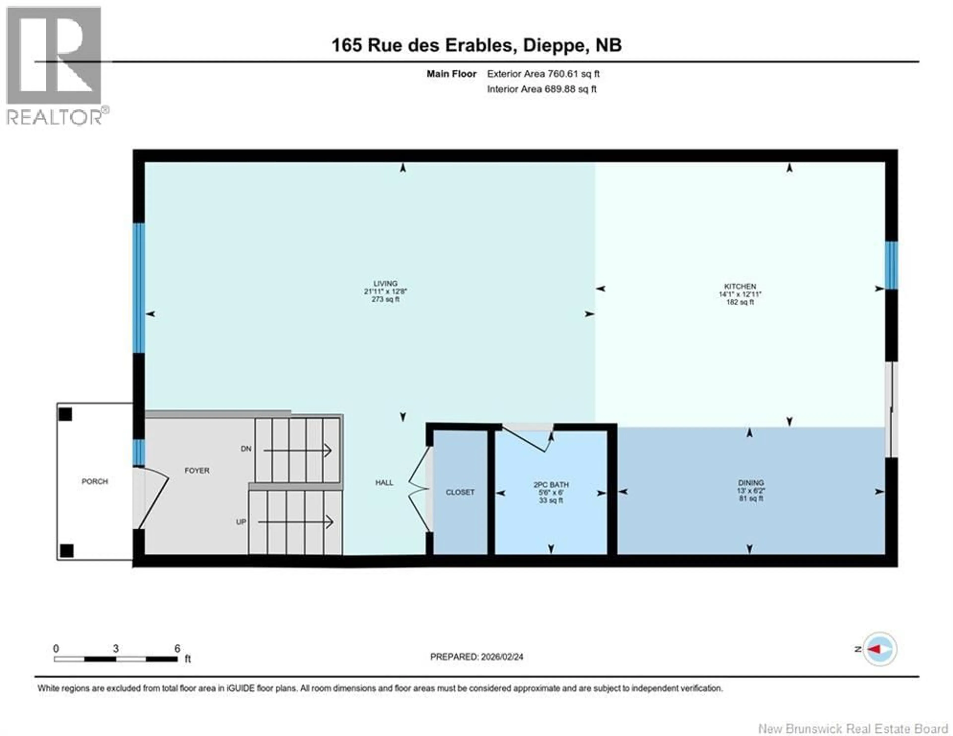 Floor plan for 165 DES EERABLES, Dieppe New Brunswick E1A9B1