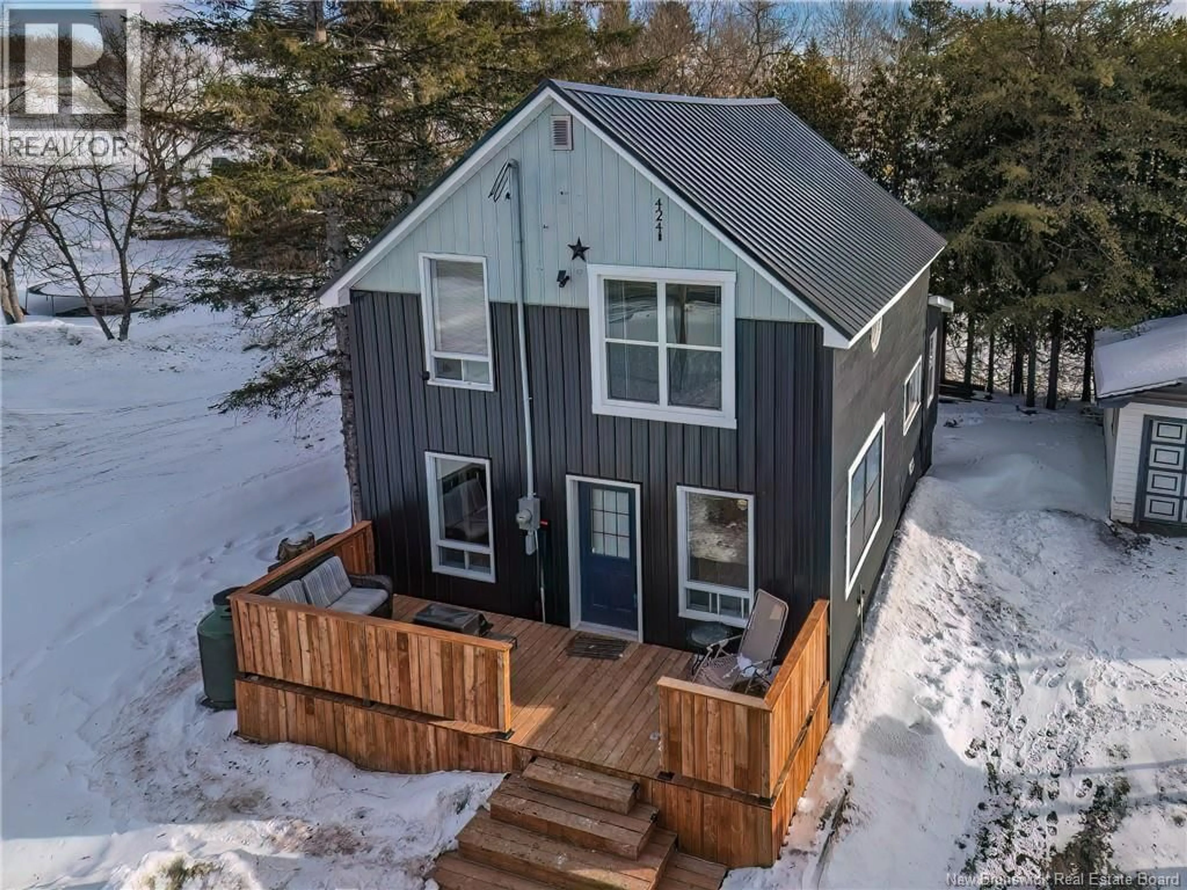 A pic from outside/outdoor area/front of a property/back of a property/a pic from drone, unknown for 424 TOBIQUE ROAD, Plaster Rock New Brunswick E7G3Z7