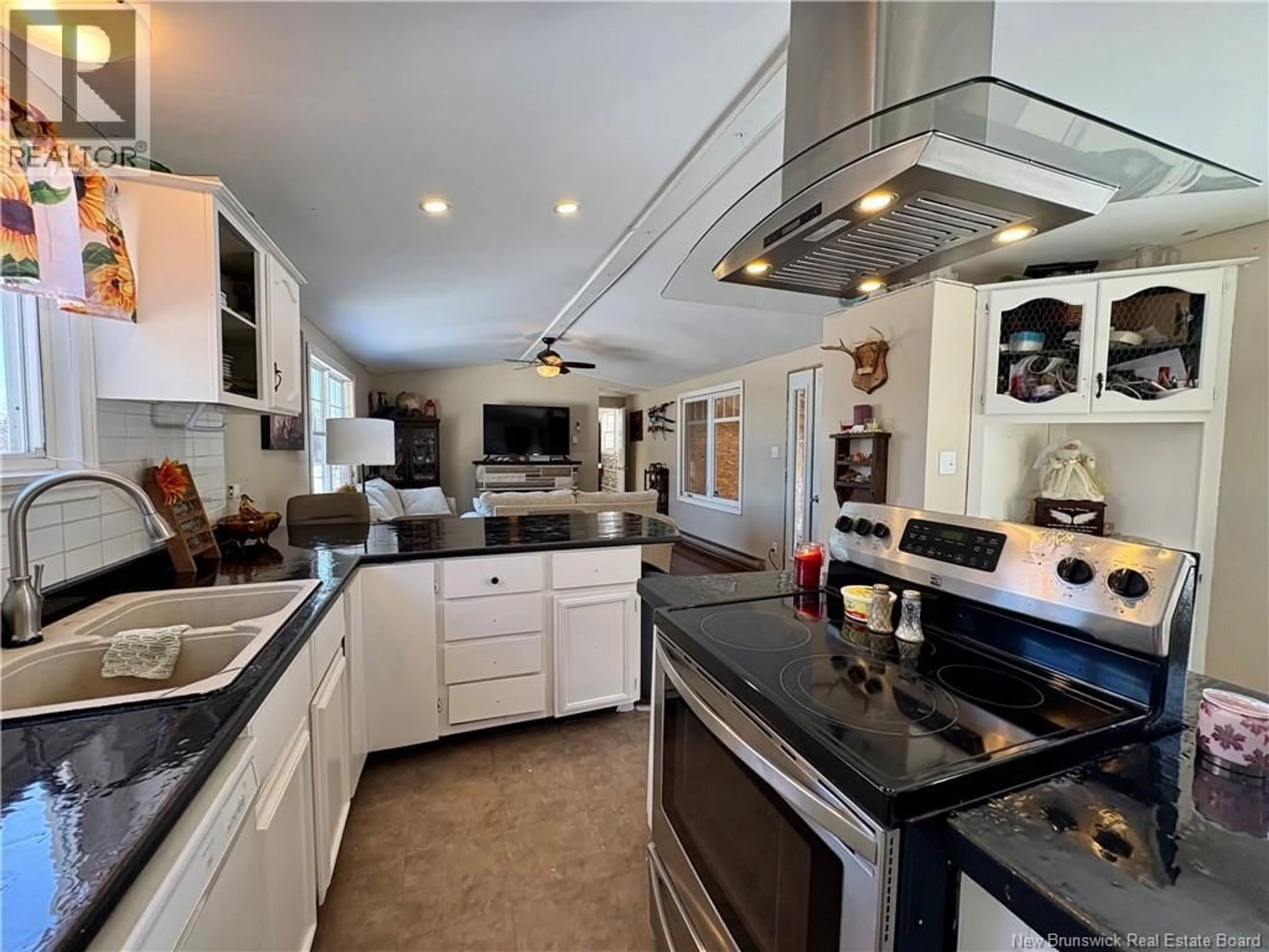 Open concept kitchen, ceramic/tile floor for 1367 ROUTE 585, Clarkville New Brunswick E6E1P6