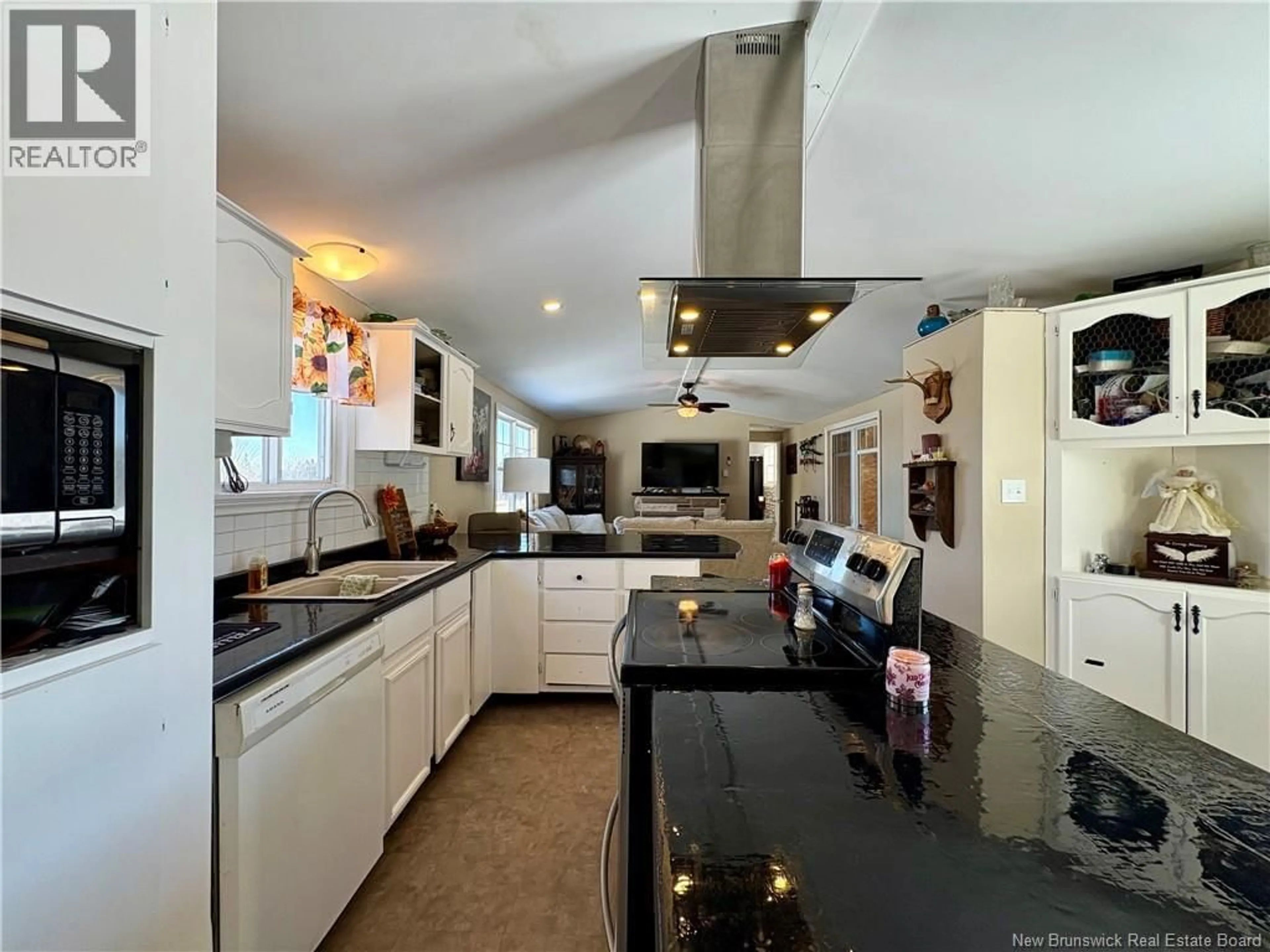 Open concept kitchen, ceramic/tile floor for 1367 ROUTE 585, Clarkville New Brunswick E6E1P6