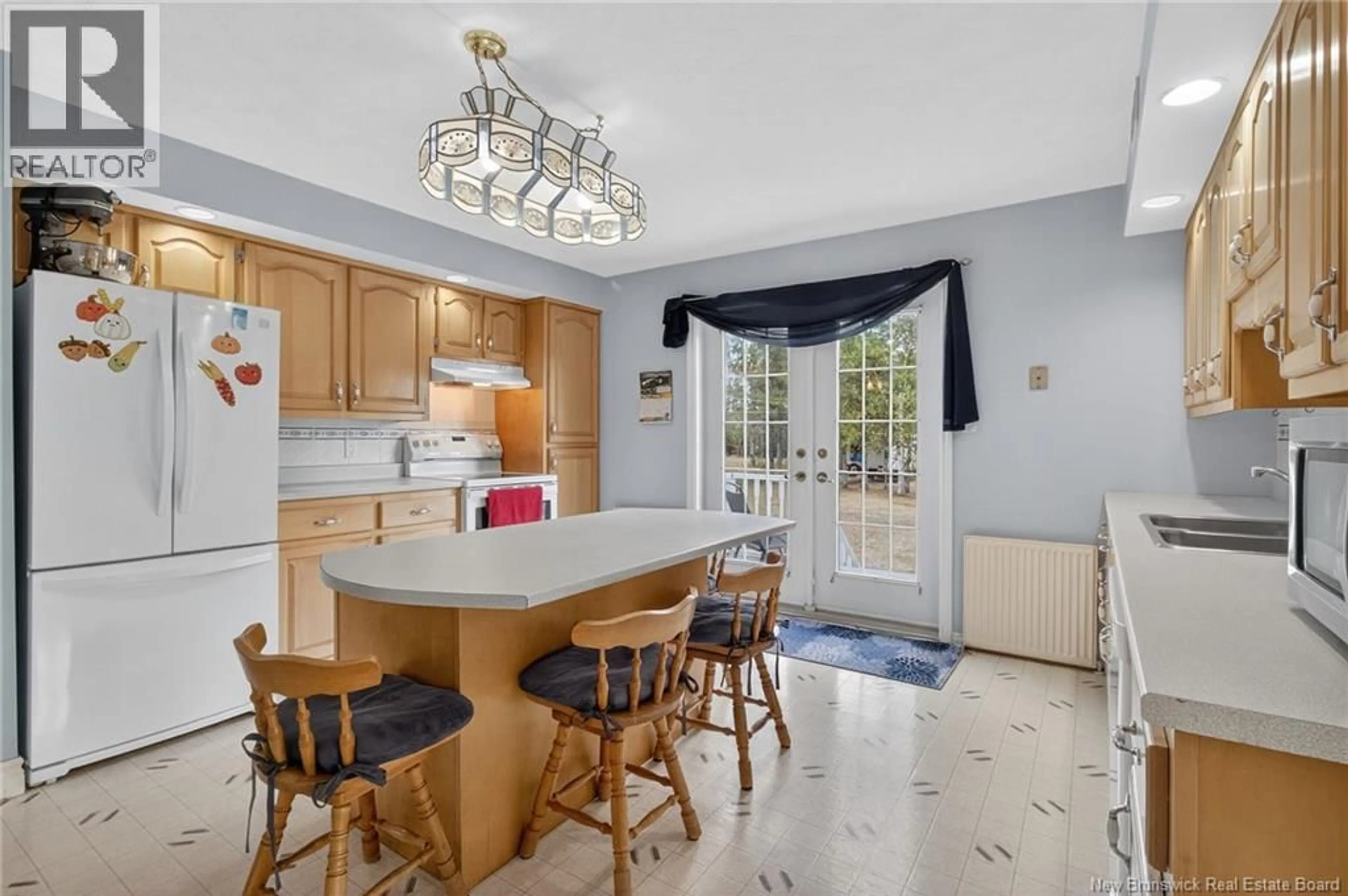 Open concept kitchen, ceramic/tile floor for 21 YOUNG STREET, Riverside-Albert New Brunswick E4H3X8