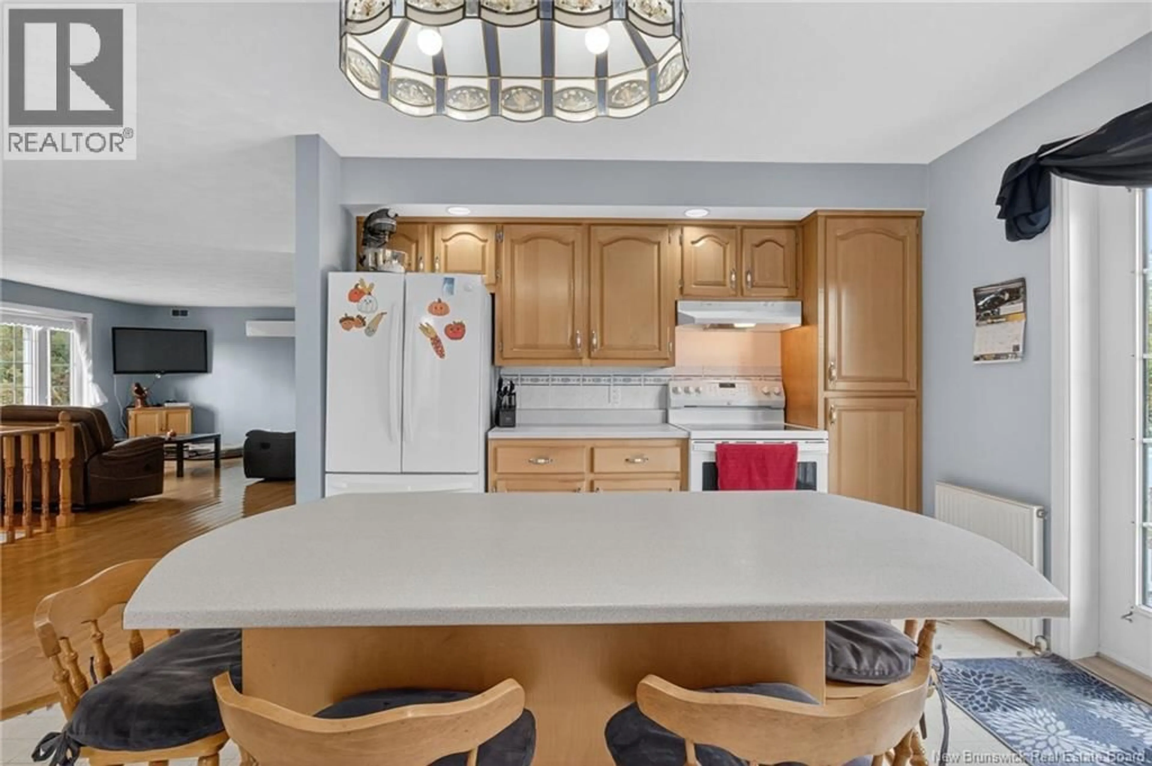 Open concept kitchen, ceramic/tile floor for 21 YOUNG STREET, Riverside-Albert New Brunswick E4H3X8