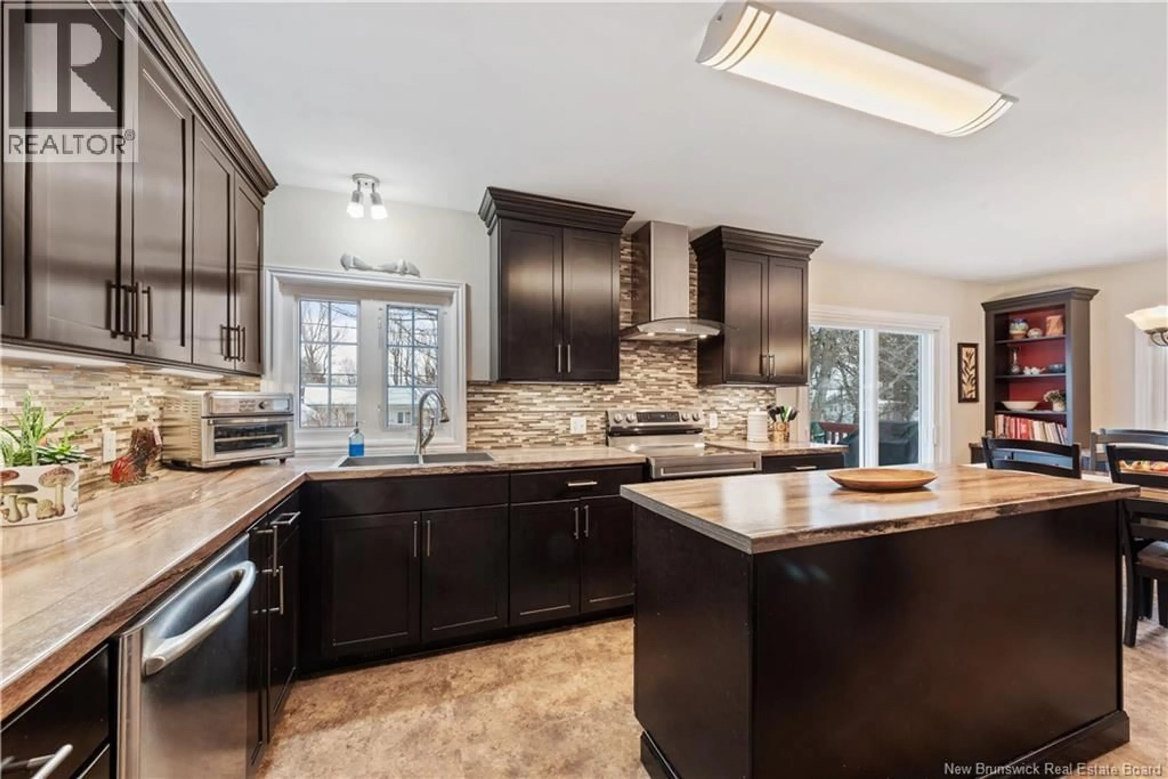 Open concept kitchen, ceramic/tile floor for 6 KILLARNEY ROAD, Riverview New Brunswick E1B2Z5