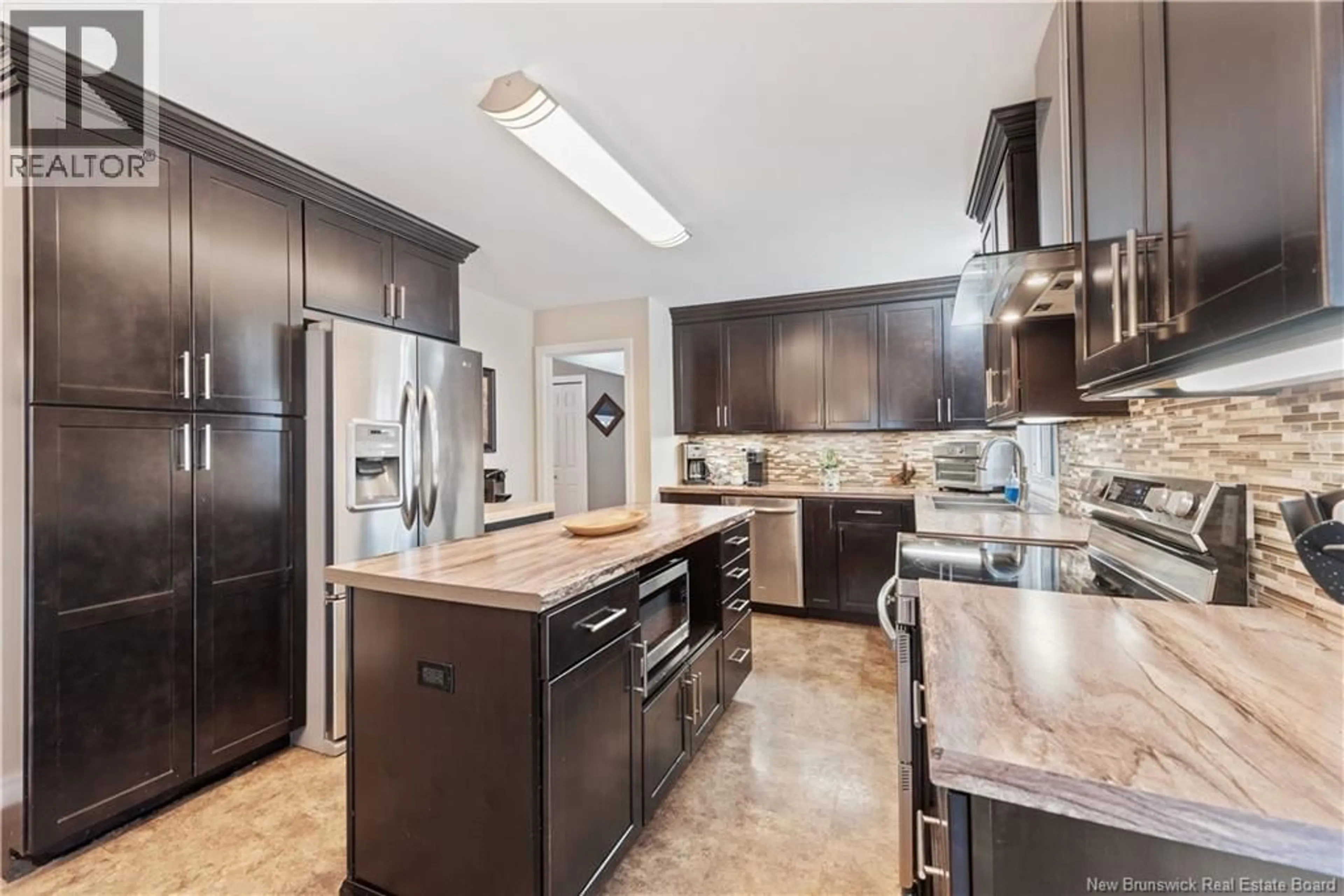 Open concept kitchen, ceramic/tile floor for 6 KILLARNEY ROAD, Riverview New Brunswick E1B2Z5