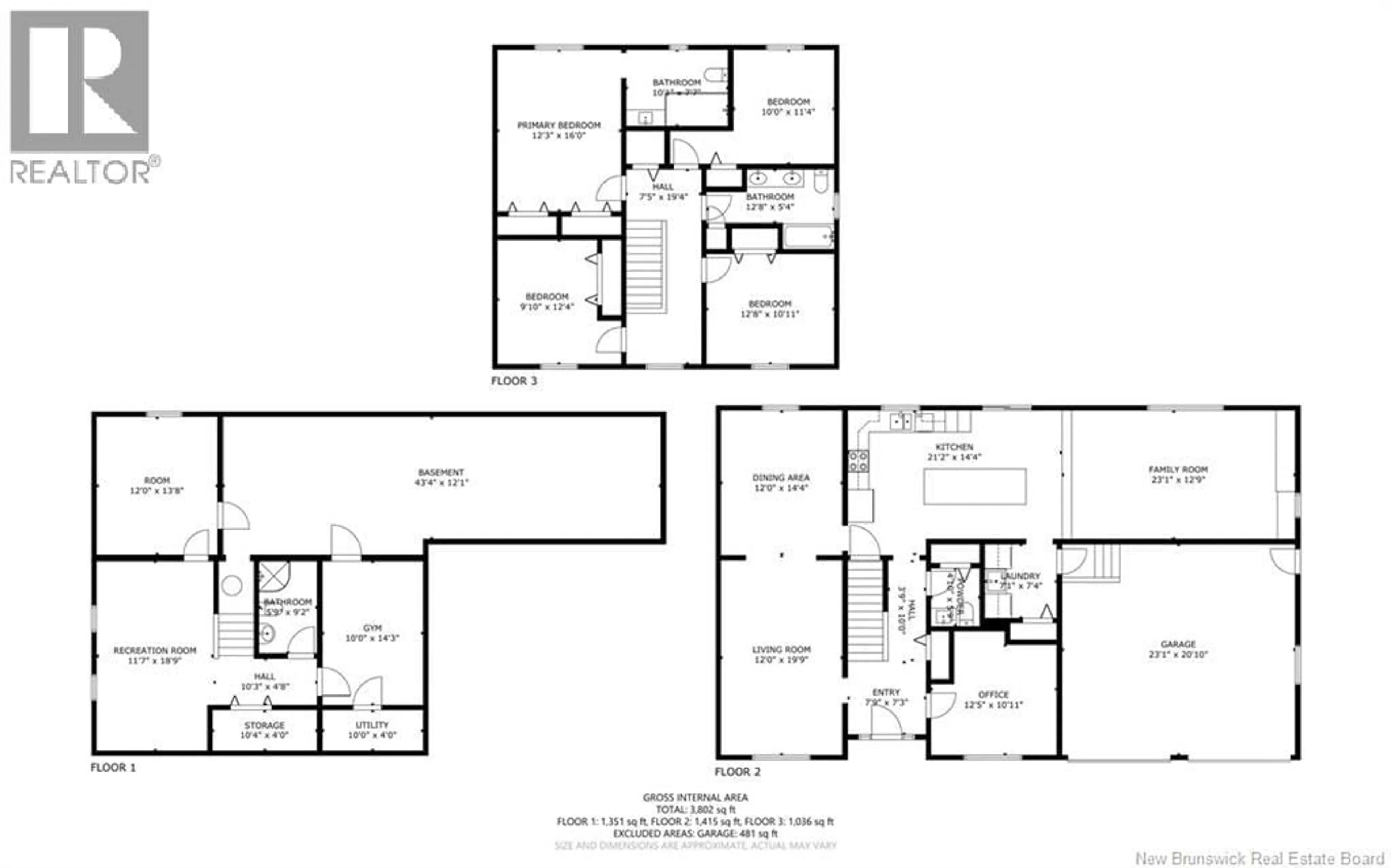 Floor plan for 173 WIGGINS DRIVE, Fredericton New Brunswick E3A5N7