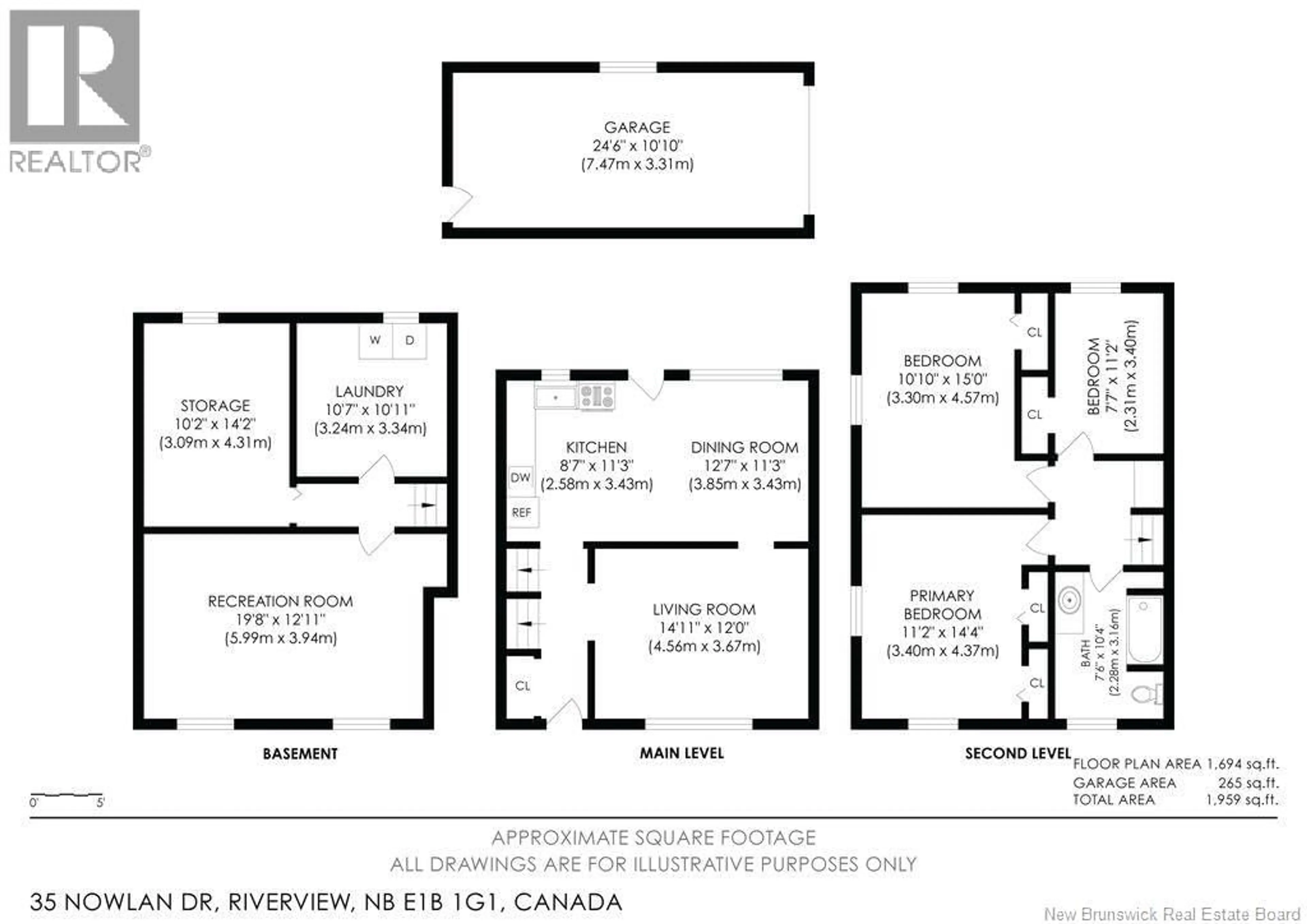 Floor plan for 35 NOWLAN STREET, Riverview New Brunswick E1P1G2