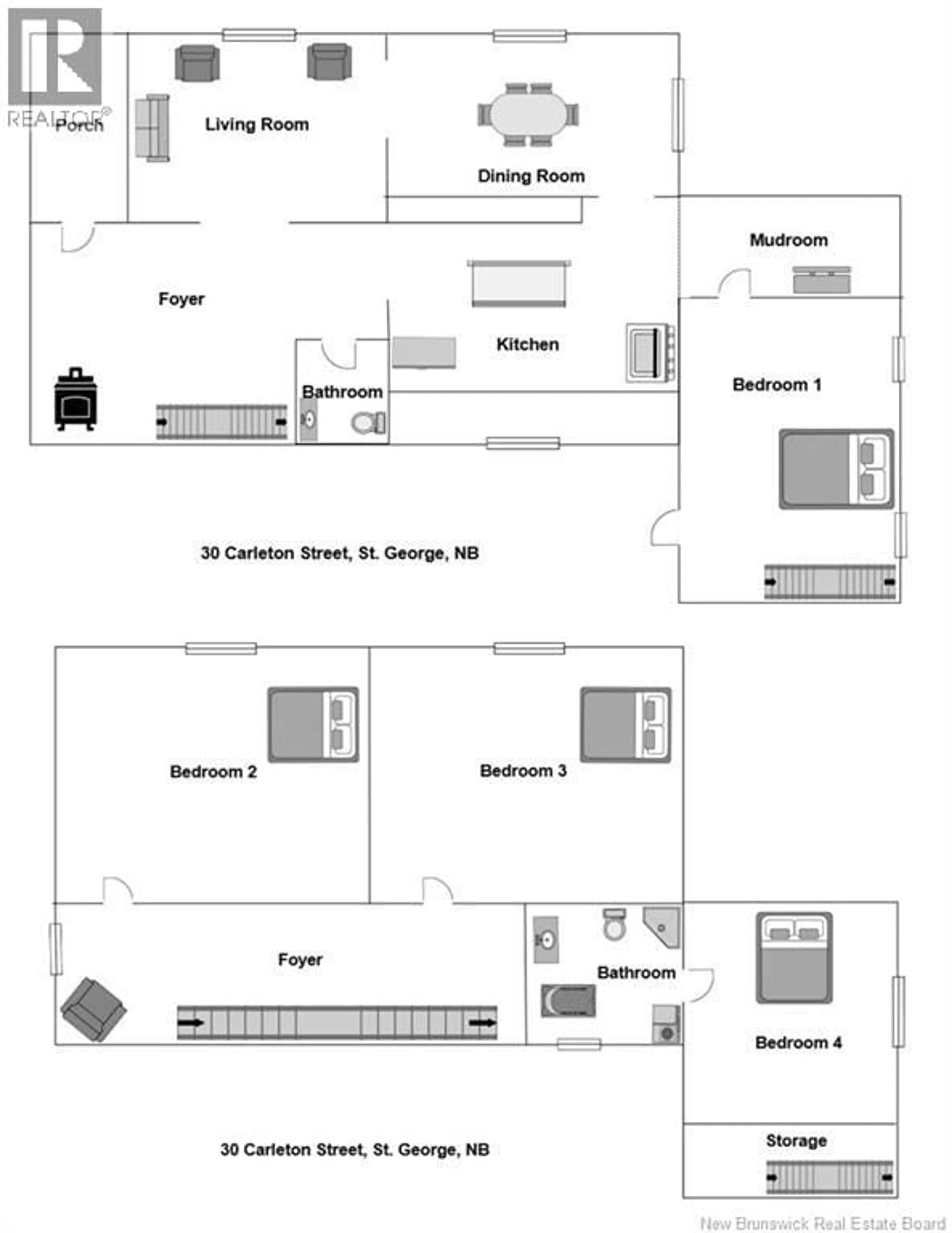 Floor plan for 30 CARLETON STREET, St George New Brunswick E5C3B8