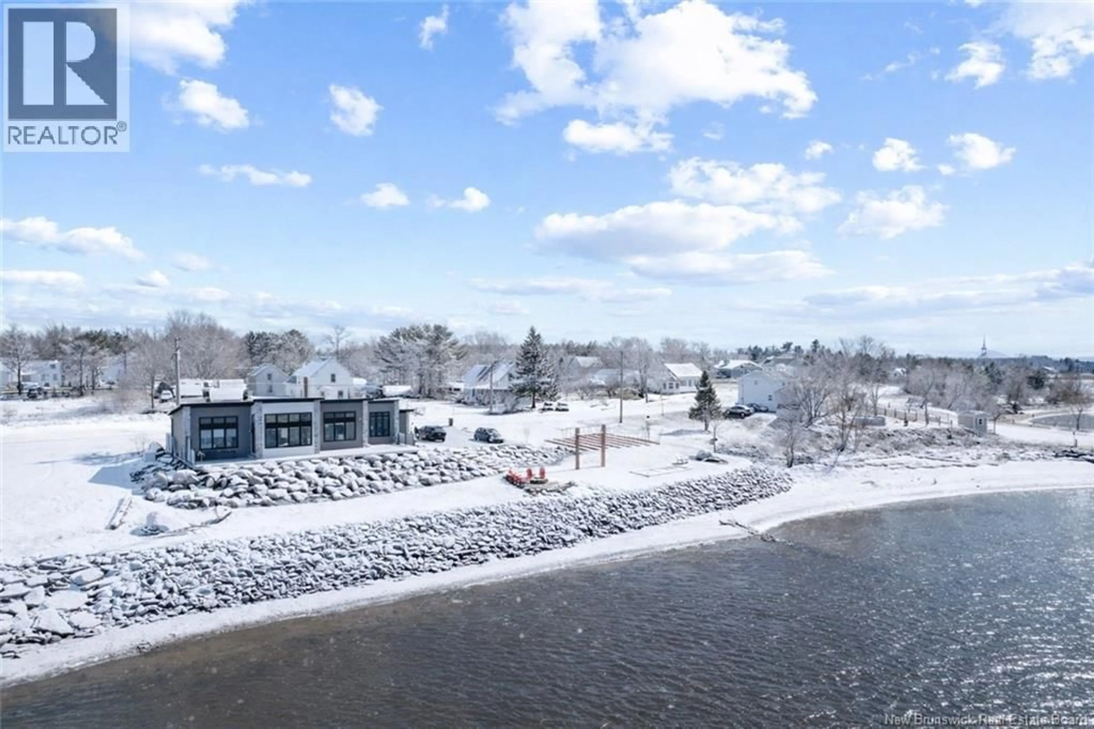 A pic from outside/outdoor area/front of a property/back of a property/a pic from drone, water/lake/river/ocean view for 17 RIVER STREET, Rexton New Brunswick E4W3C9