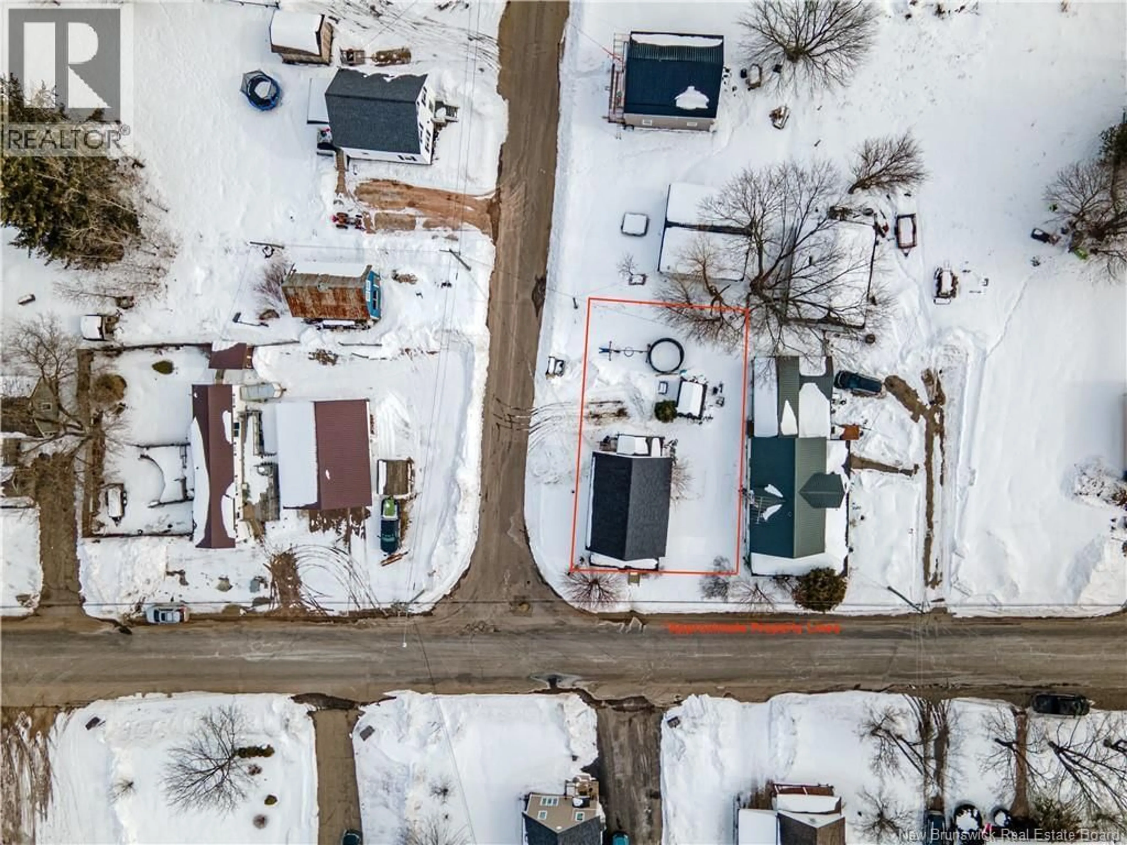 A pic from outside/outdoor area/front of a property/back of a property/a pic from drone, street for 22 BRIDGE STREET, Apohaqui New Brunswick E5P3M6
