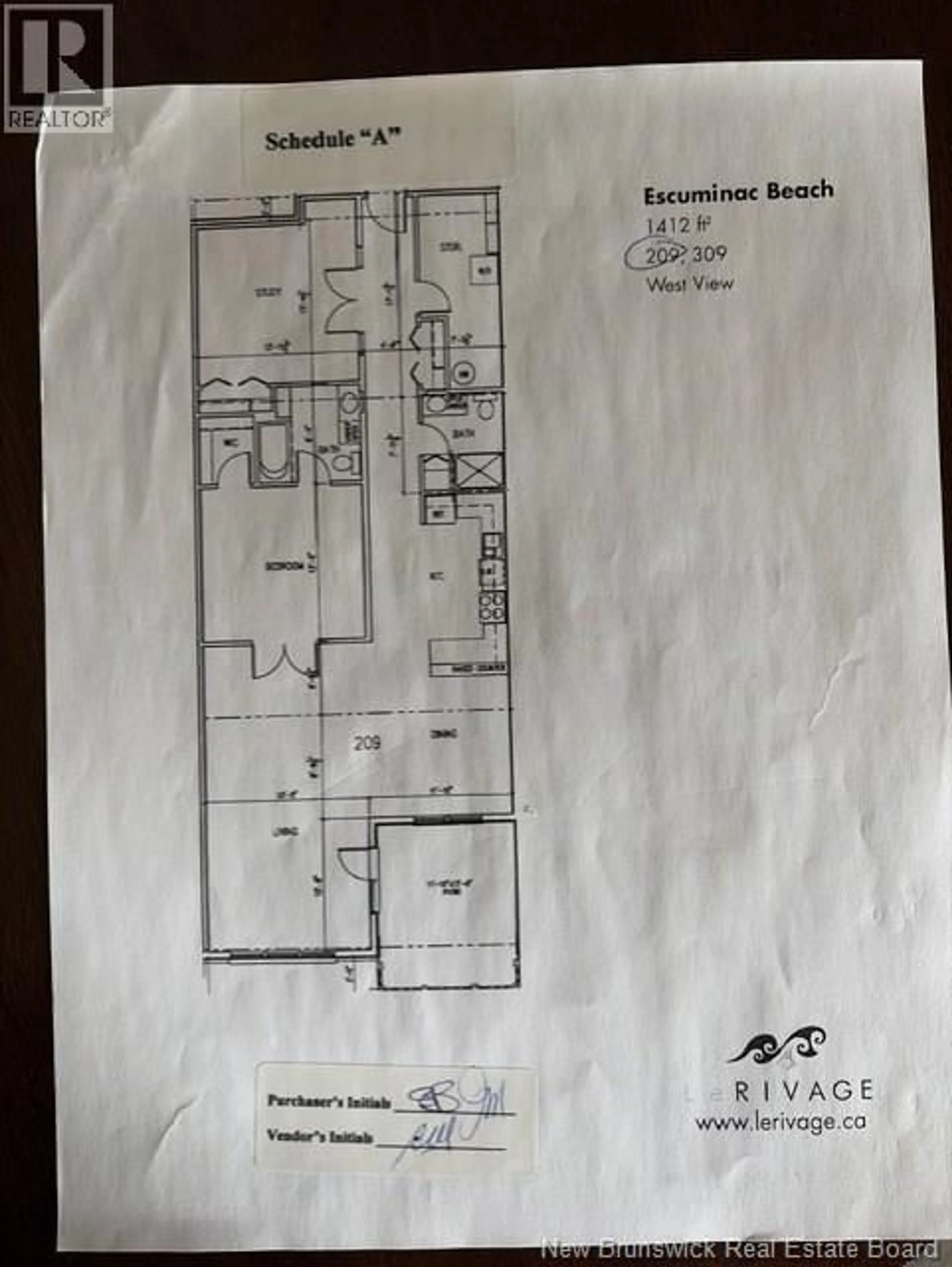 Floor plan for 209 - 69 CAP BIMET BOULEVARD, Grand-Barachois New Brunswick E4P6X5