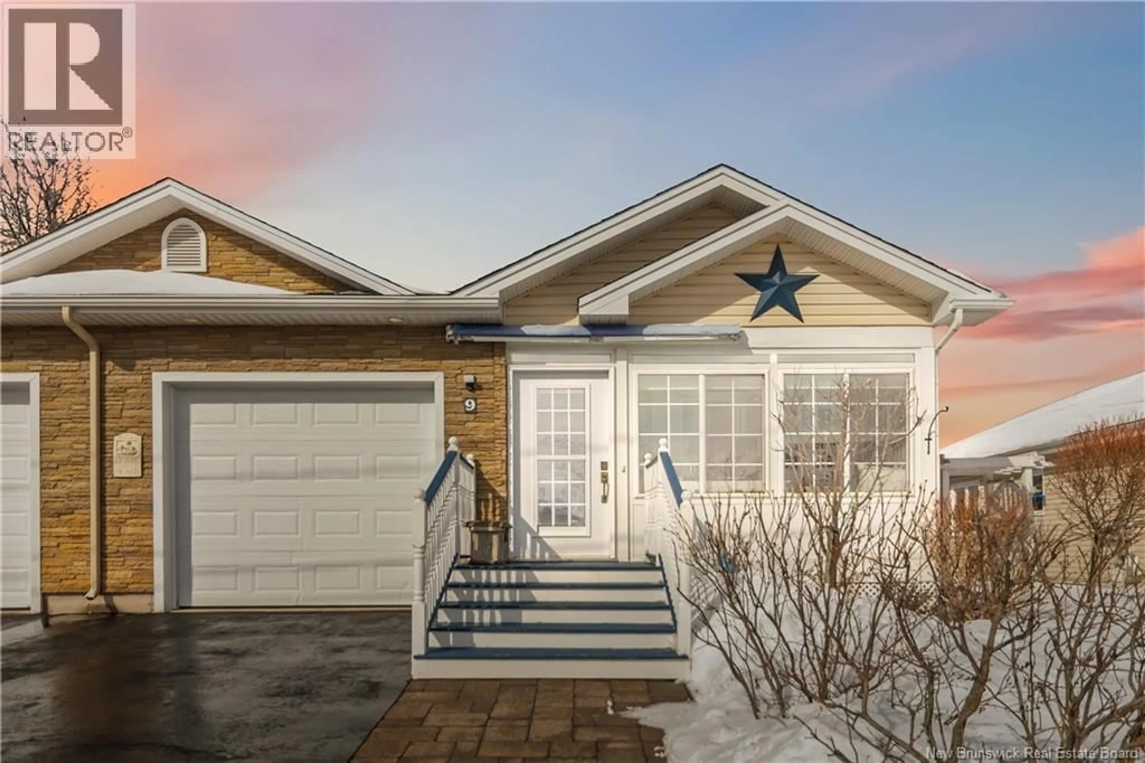 Home with vinyl exterior material, street for 9 CLARENDON DRIVE, Moncton New Brunswick E1G0E1