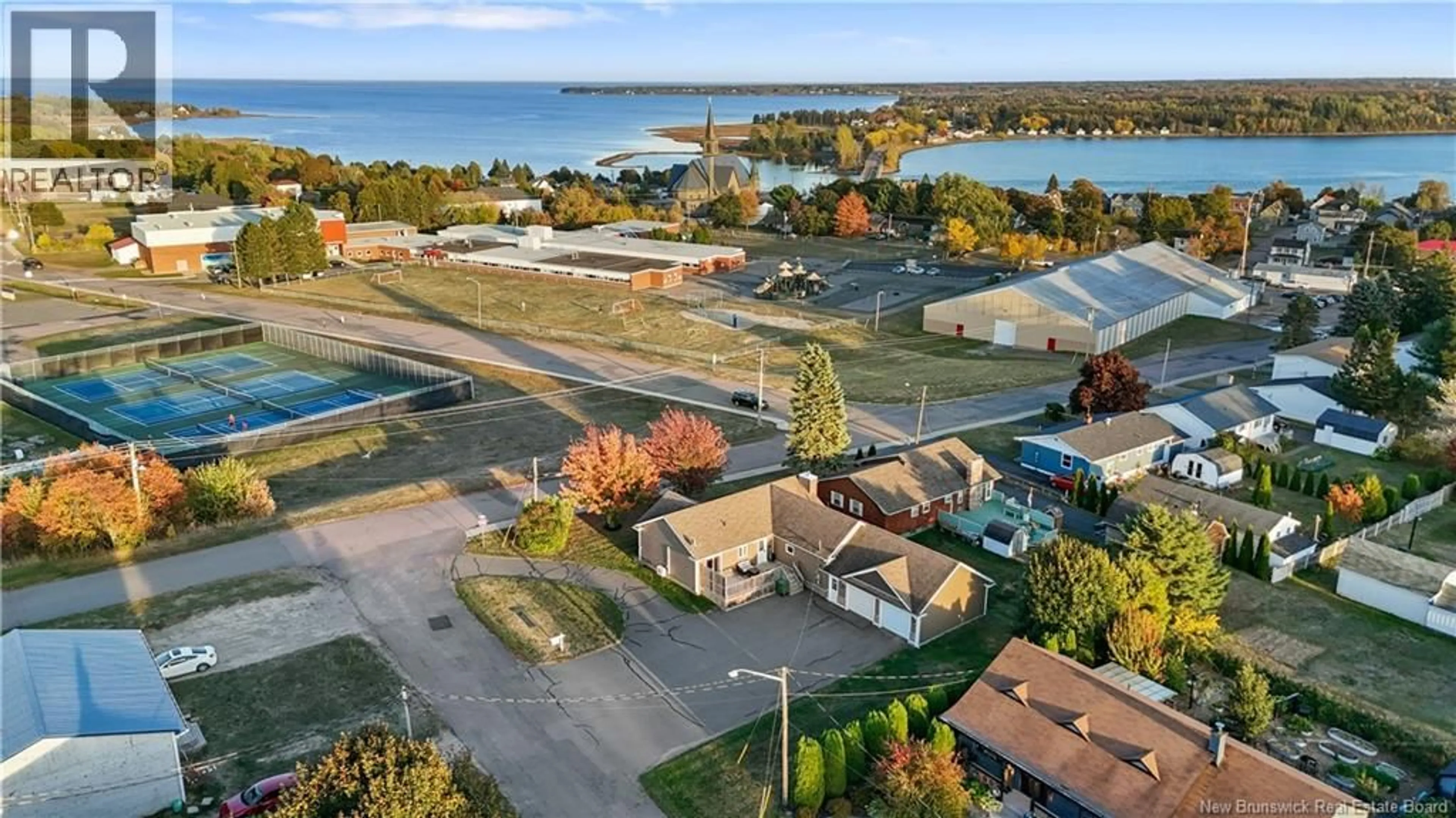 A pic from outside/outdoor area/front of a property/back of a property/a pic from drone, water/lake/river/ocean view for 42 DU PARC ROAD, Bouctouche New Brunswick E4S3C5