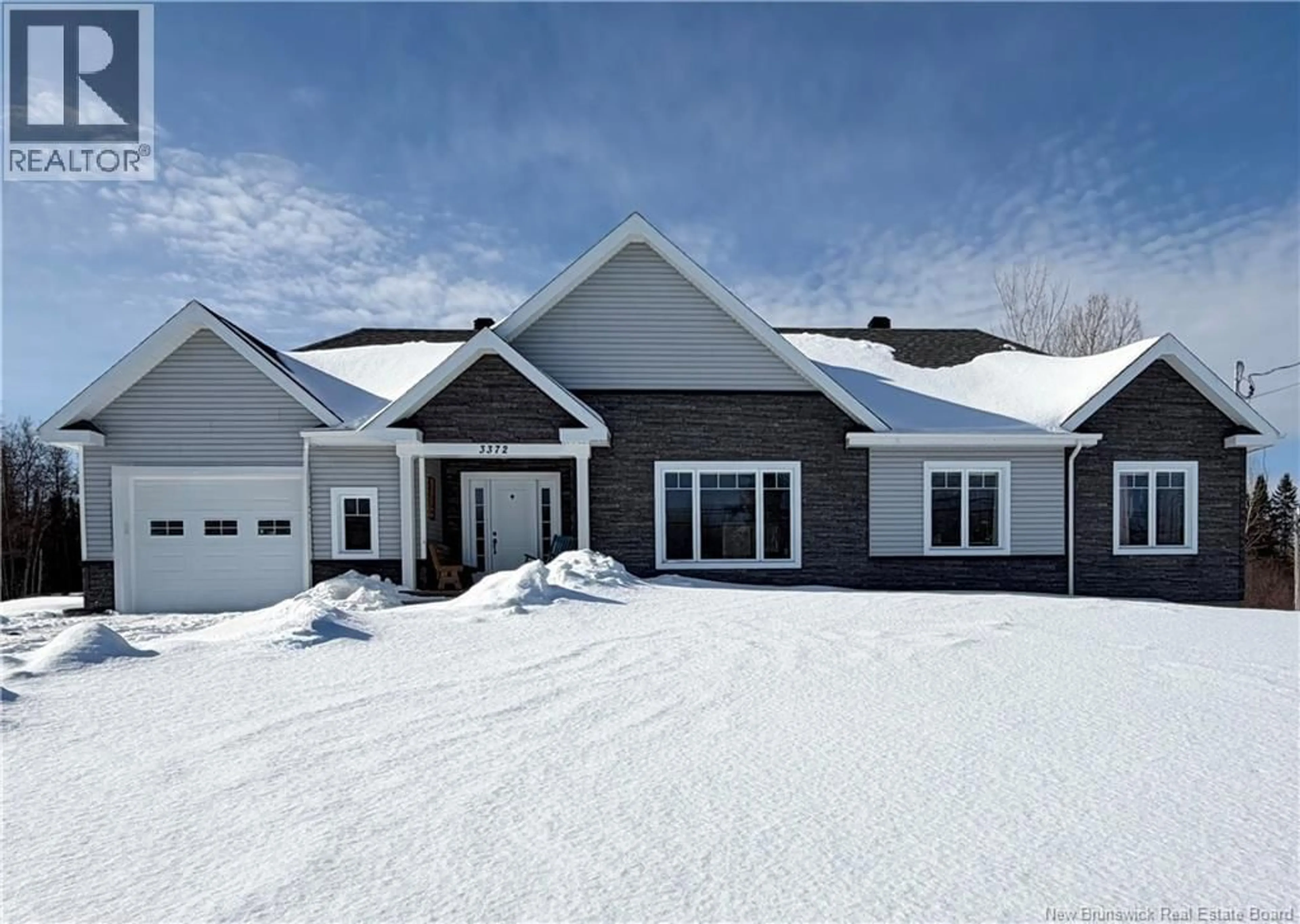 Home with vinyl exterior material, street for 3372 ROUTE 134, Miramichi Road New Brunswick E8L1T4