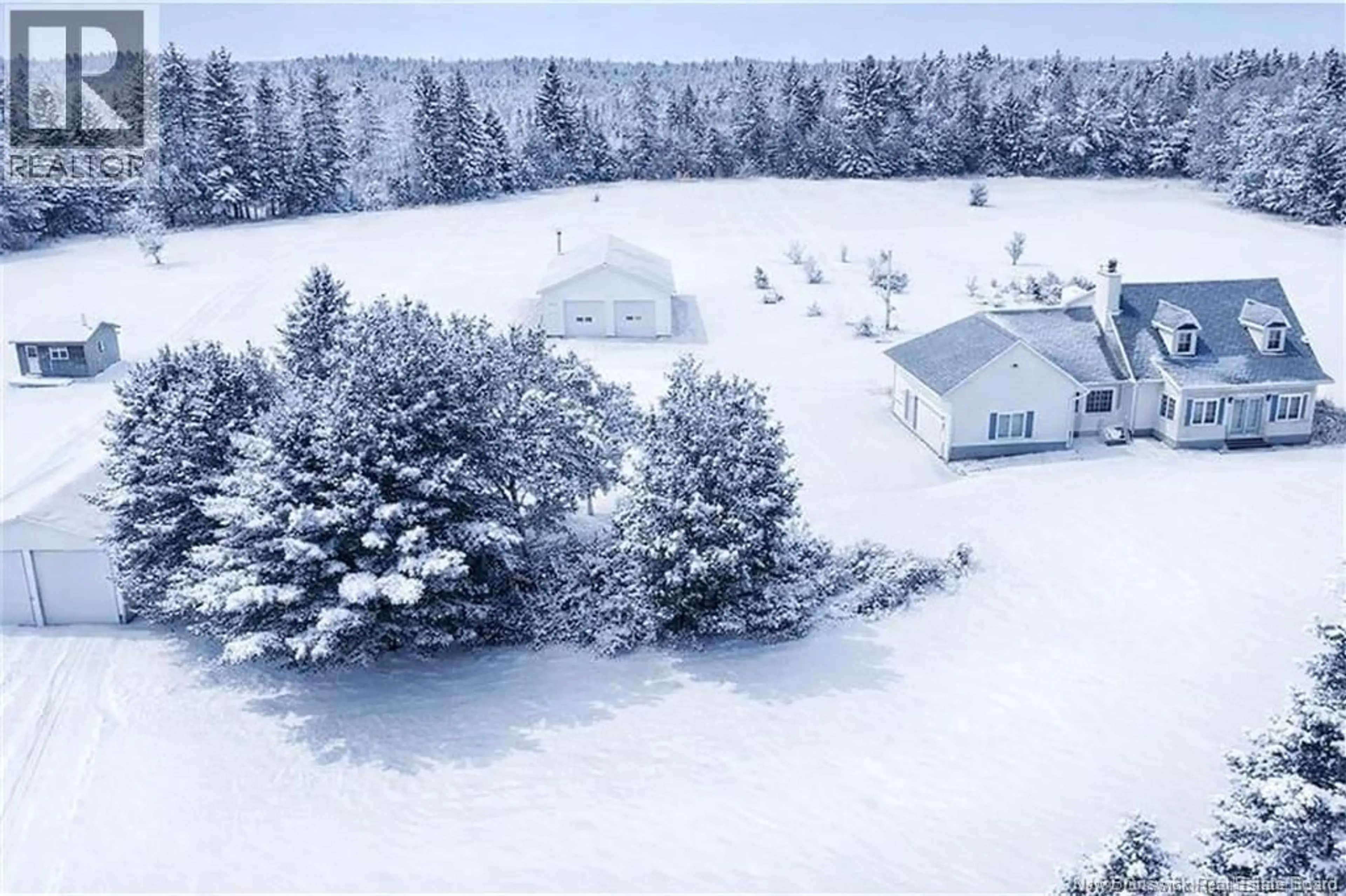 A pic from outside/outdoor area/front of a property/back of a property/a pic from drone, mountain view for 3199 ROUTE 465, Beersville New Brunswick E4T2P1