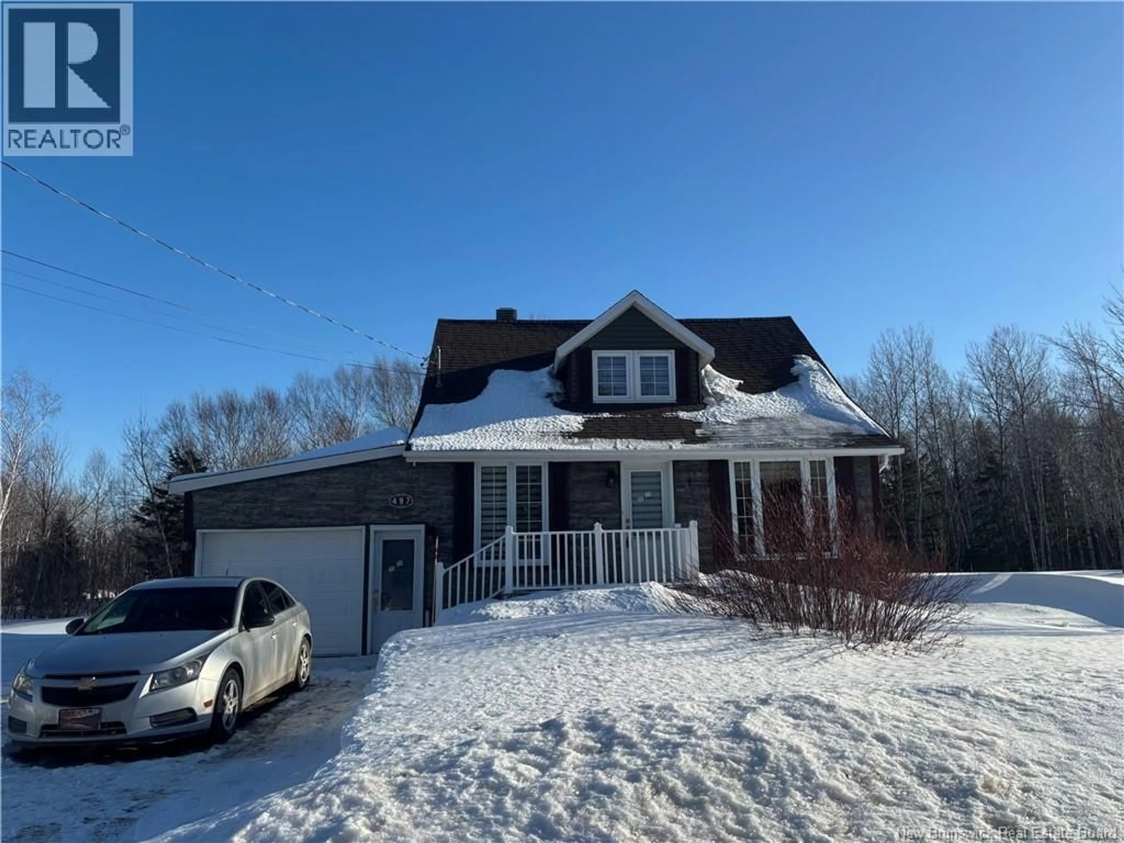 A pic from outside/outdoor area/front of a property/back of a property/a pic from drone, street for 497 CHEMIN TREMBLAY, Tremblay New Brunswick E8J3E3