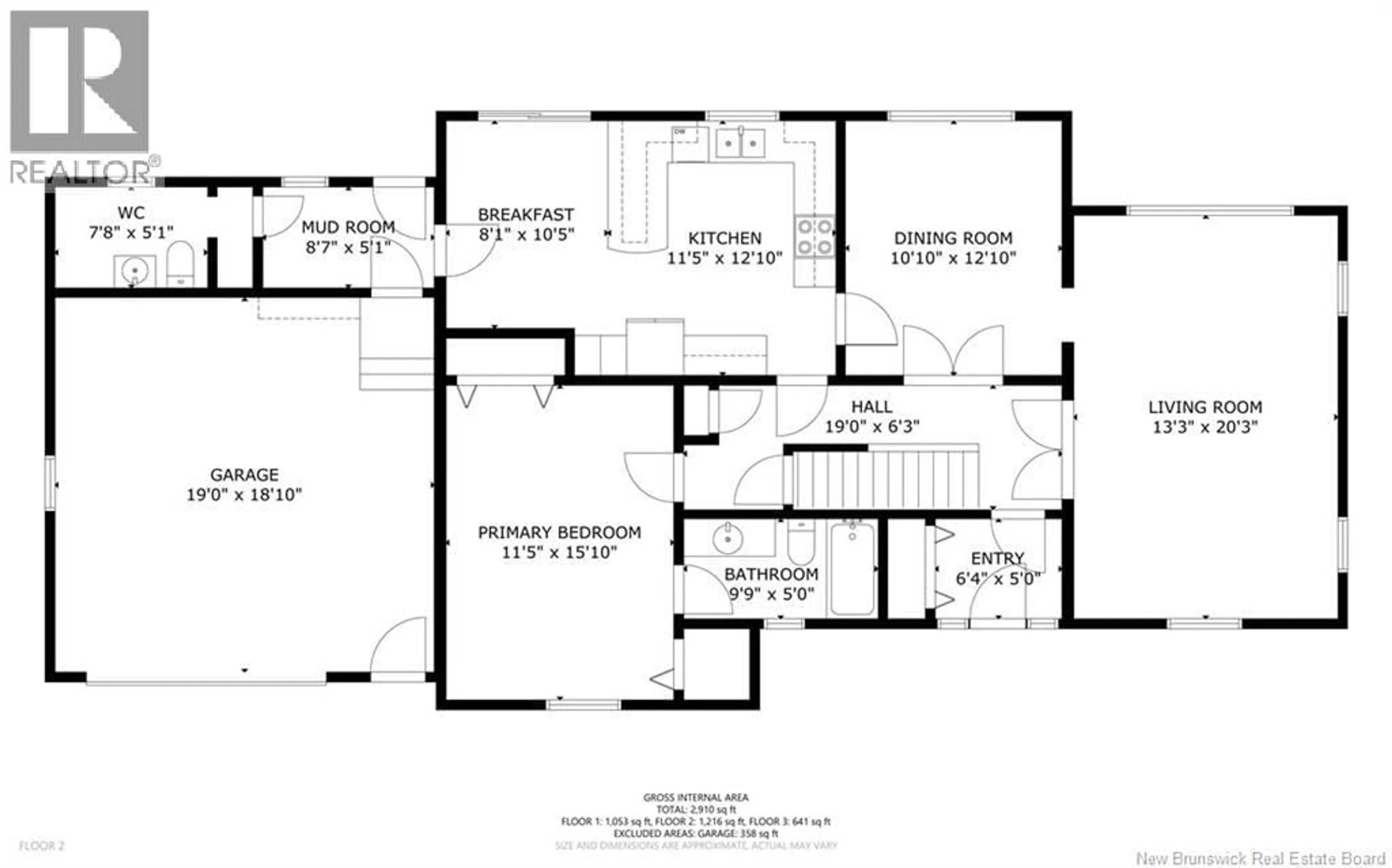 Floor plan for 18 HILLVIEW STREET, Upper Kingsclear New Brunswick E3B1V1