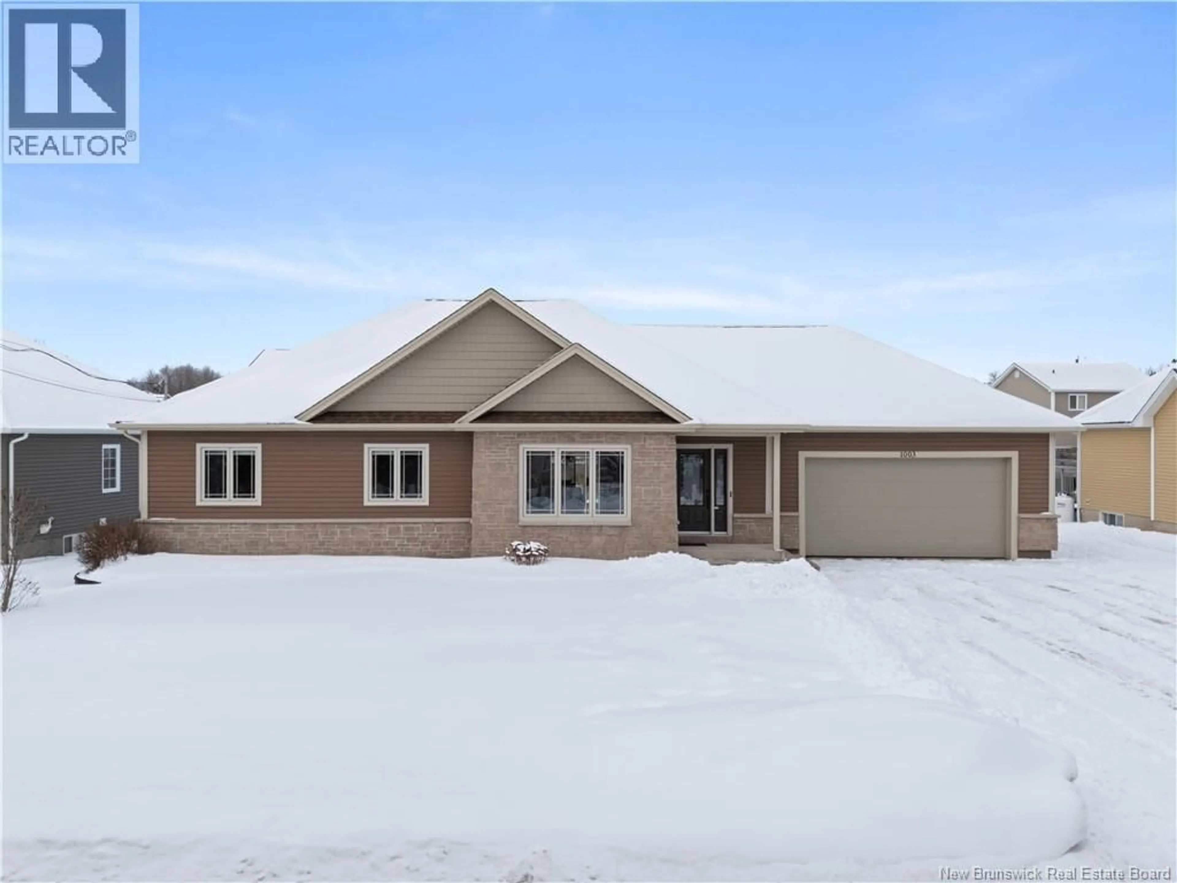 Home with brick exterior material, street for 1003 BOURQUE ROAD, Dieppe New Brunswick E1A8S7