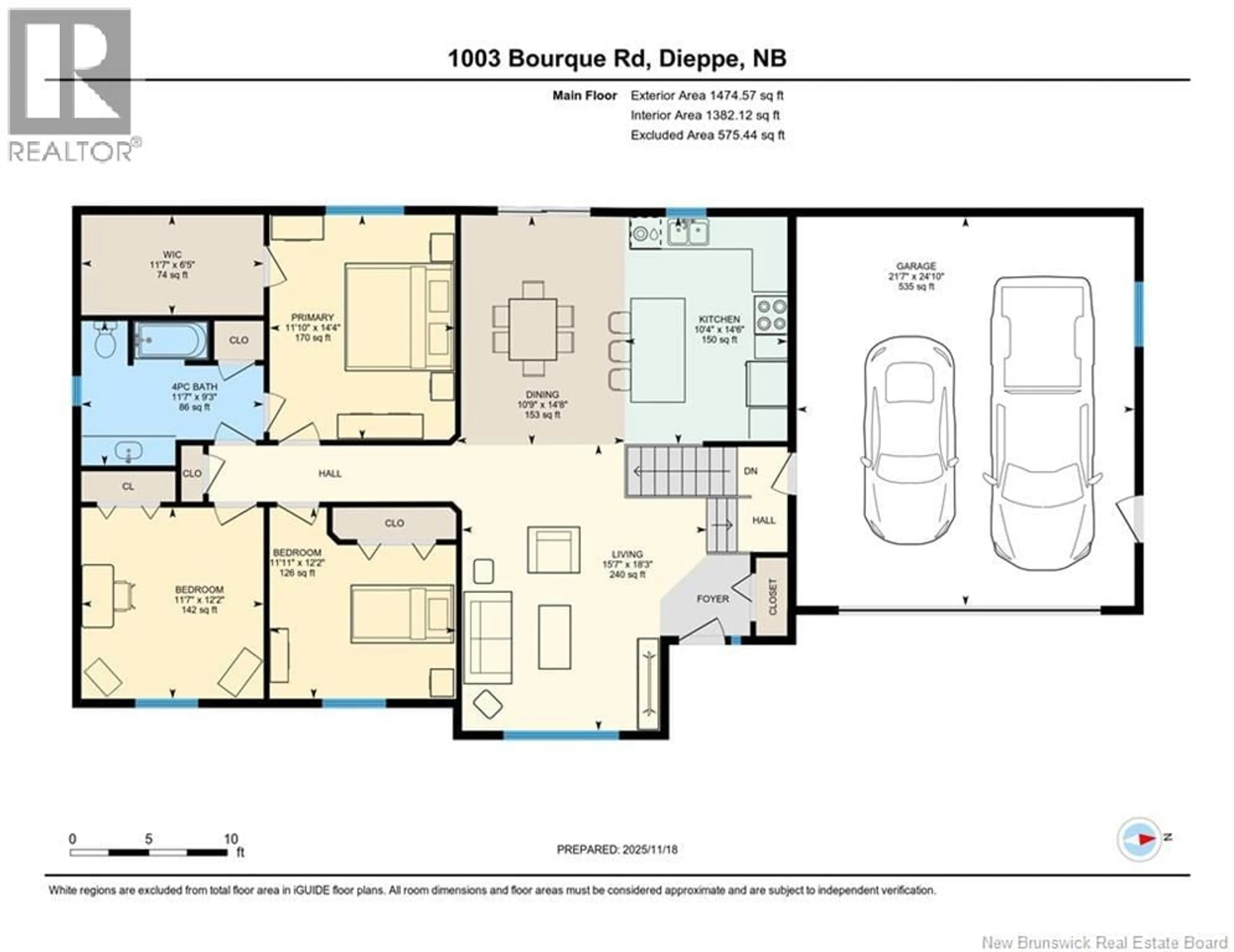Floor plan for 1003 BOURQUE ROAD, Dieppe New Brunswick E1A8S7