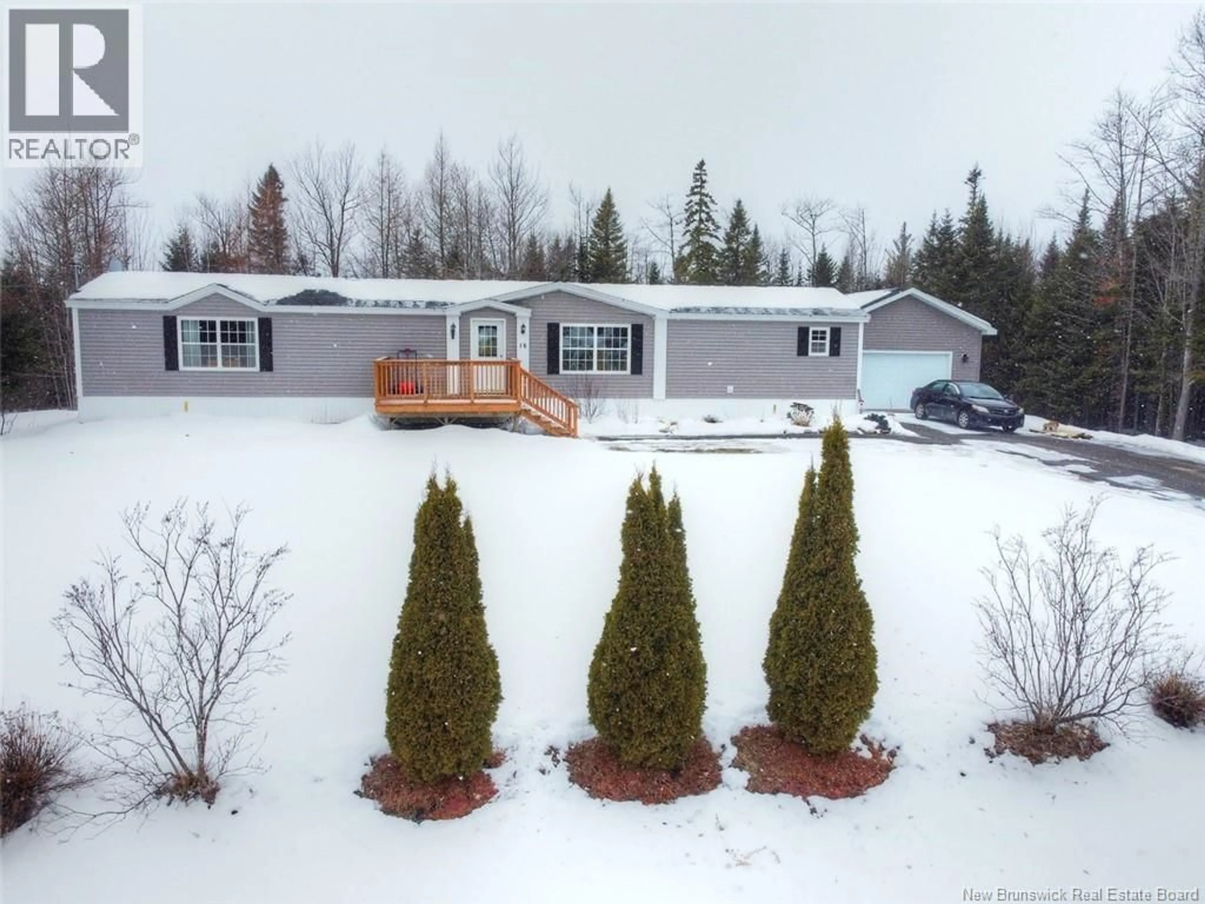 A pic from outside/outdoor area/front of a property/back of a property/a pic from drone, unknown for 16 CAROLYN STREET, Rusagonis New Brunswick E3B0W4